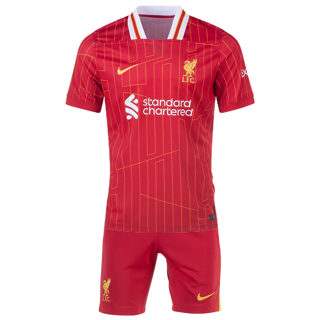 Kid's Liverpool Home Jersey+Shorts 2024/25 - Soccerfana