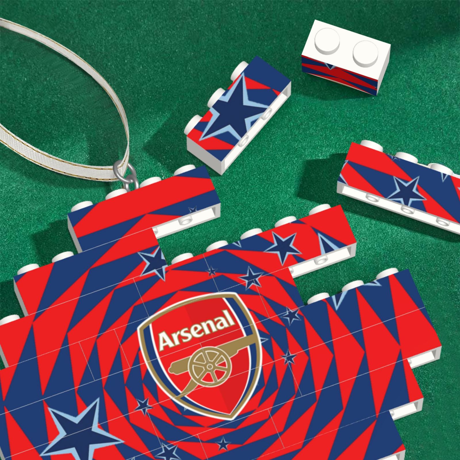 Arsenal Building Block Puzzle Ornament BBP1985 - Soccerfana