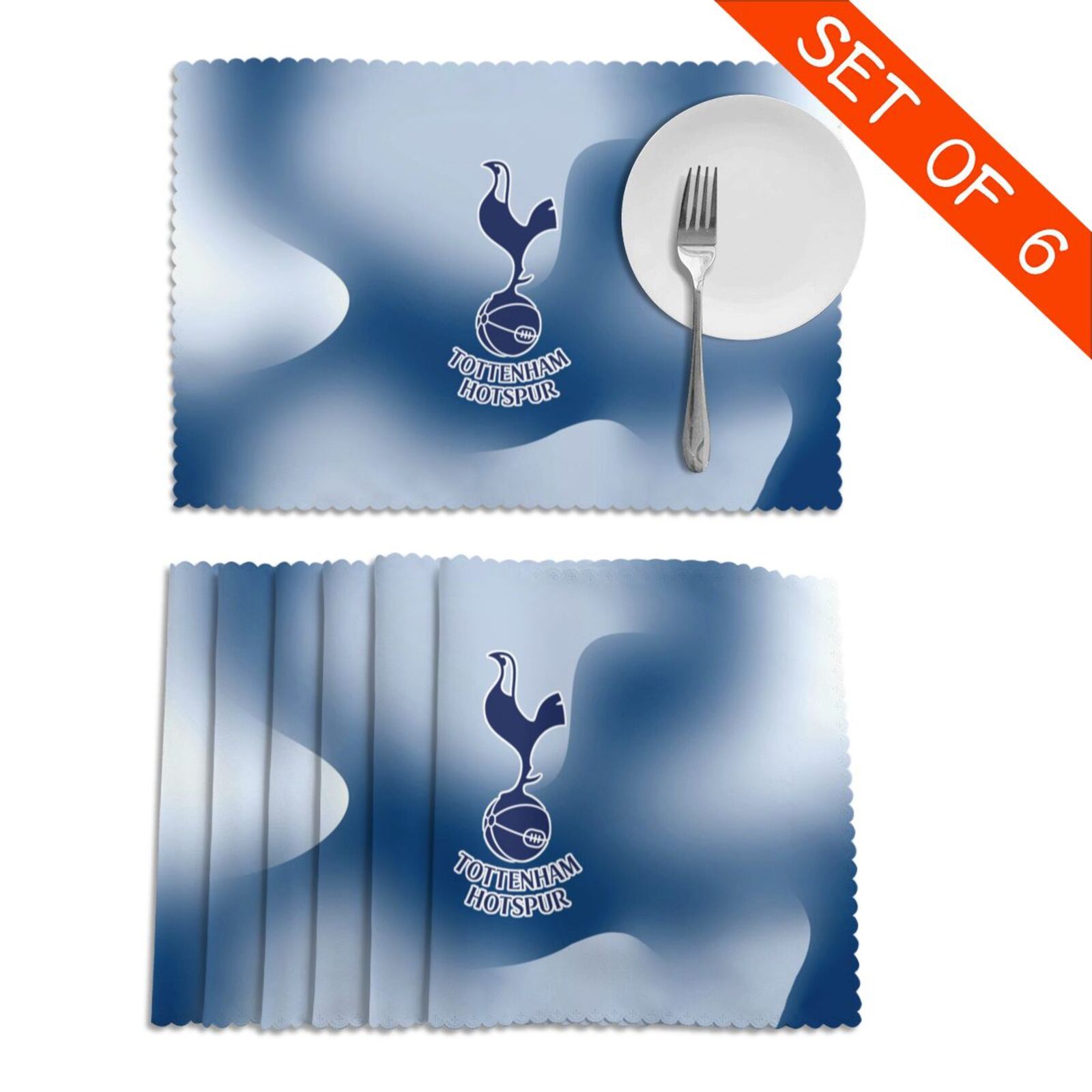 Tottenham Hotspur Placemat Set Of 6 PFD2300 - Soccerfana