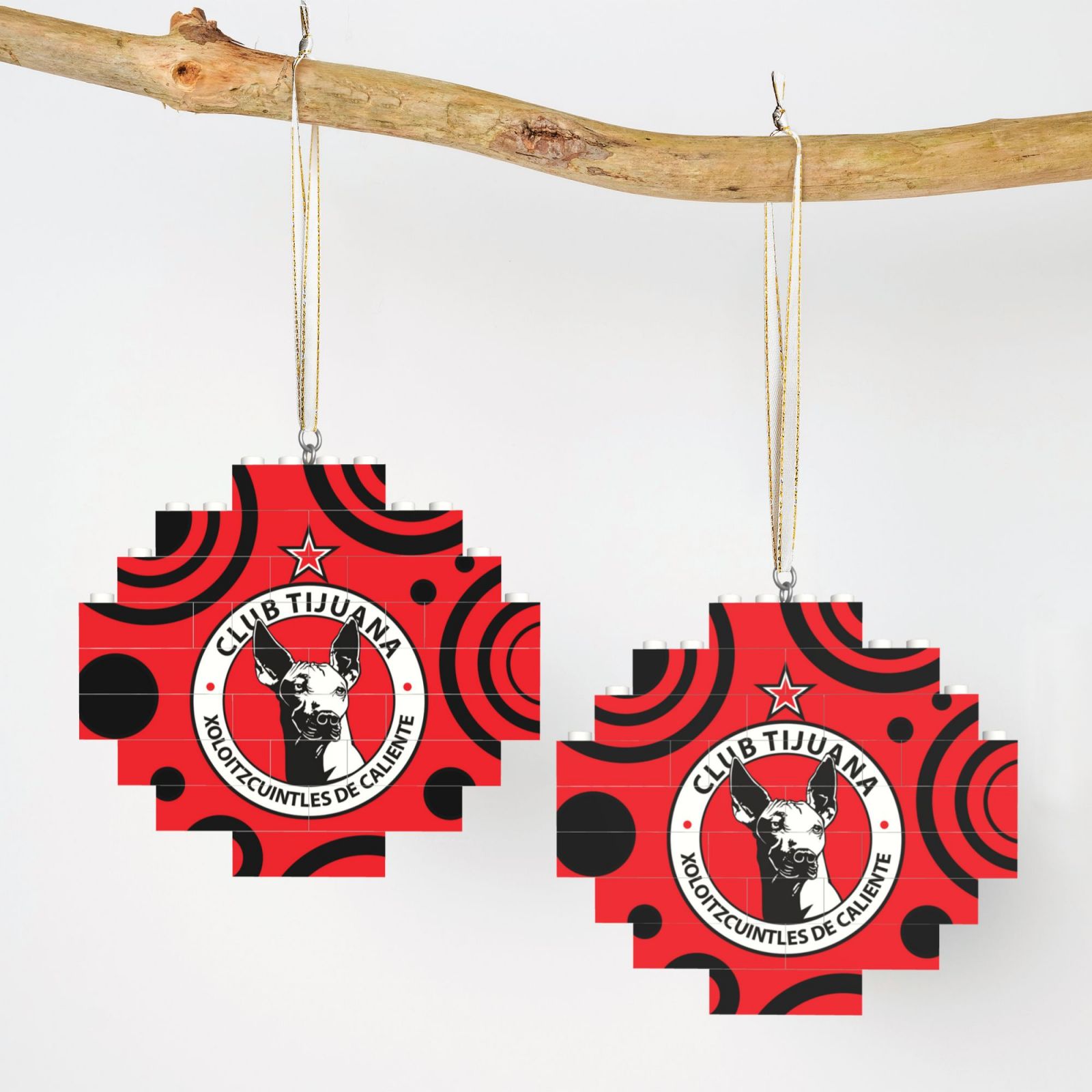 Xolos Tijuana Building Block Puzzle Ornament BBP2186 - Soccerfana