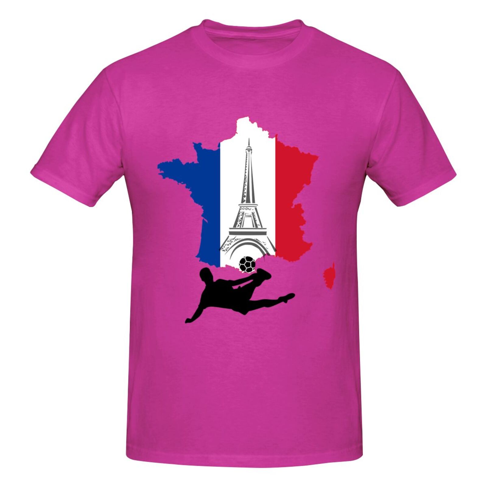 Men's France EURO 2024 Basic Short Sleeve T-Shirt BST1772 - Soccerfana