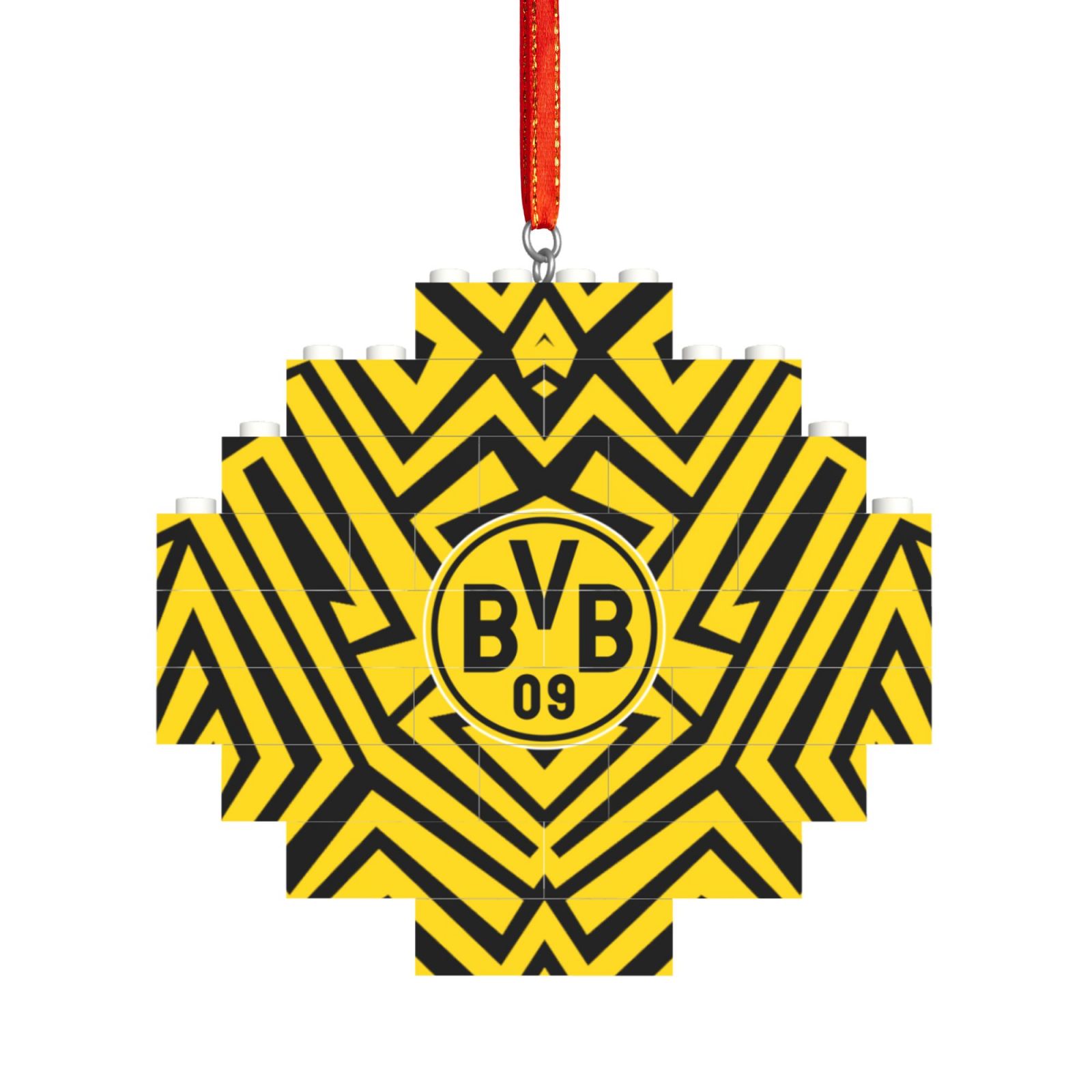 Borussia Dortmund Building Block Puzzle Ornament BBP2013 - Soccerfana