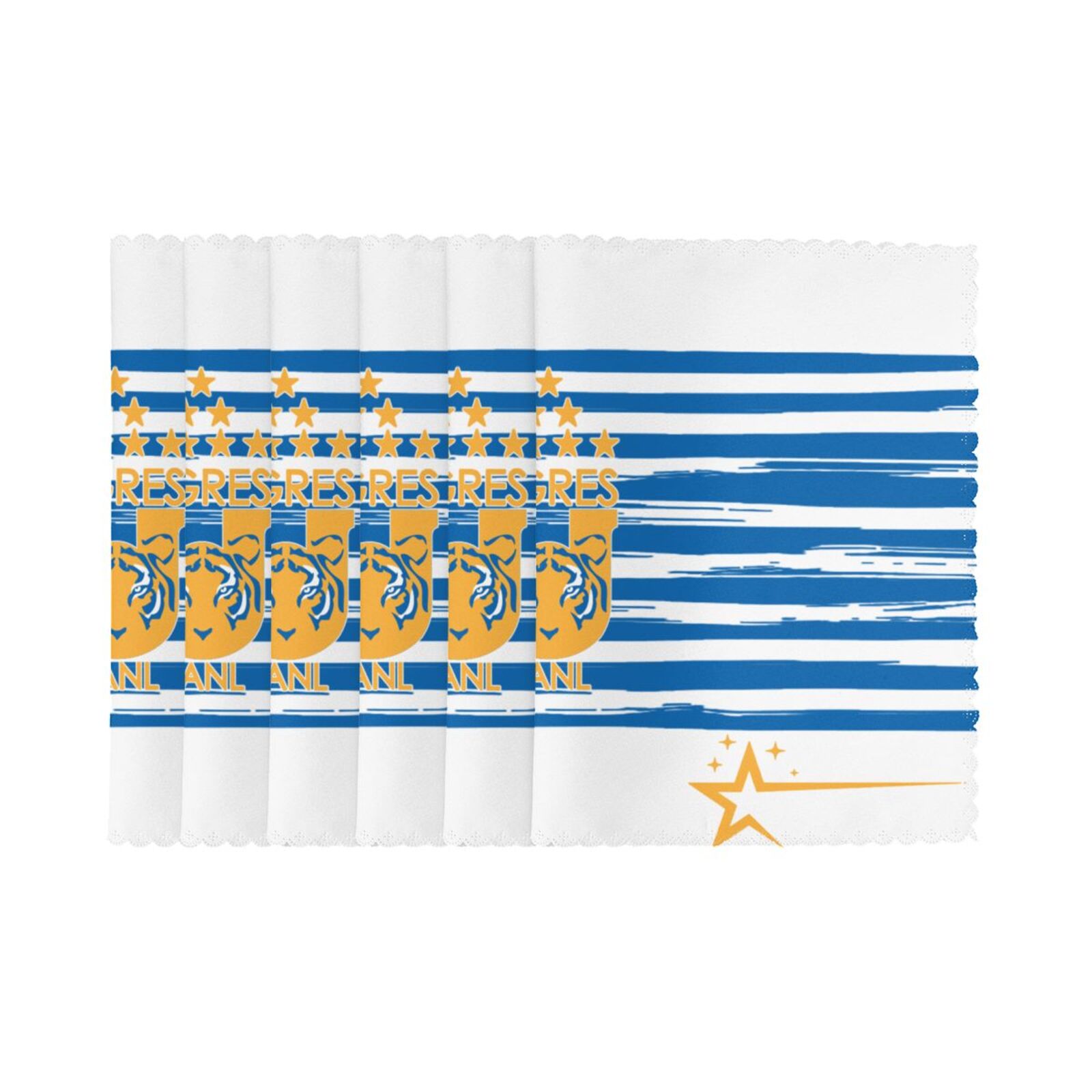Tigres UANL Placemat Set Of 6 PFD2262 - Soccerfana