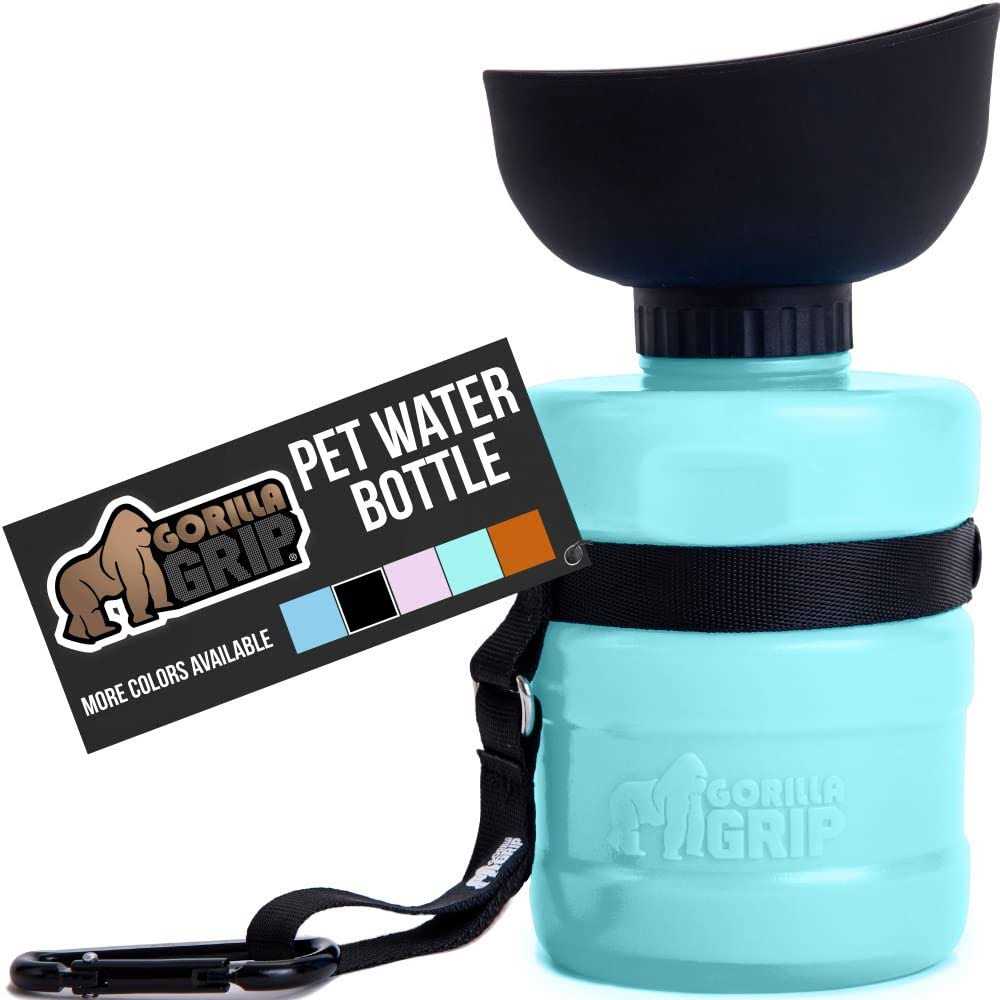 Gorilla Grip Leak Proof Portable Dog Water Bottle Multifunction Design