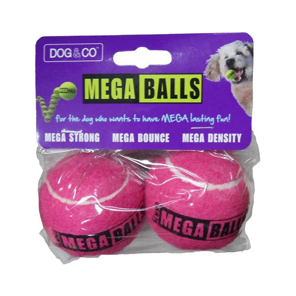 Dog & Co Dog Toy Mega Balls 2.5 Pink