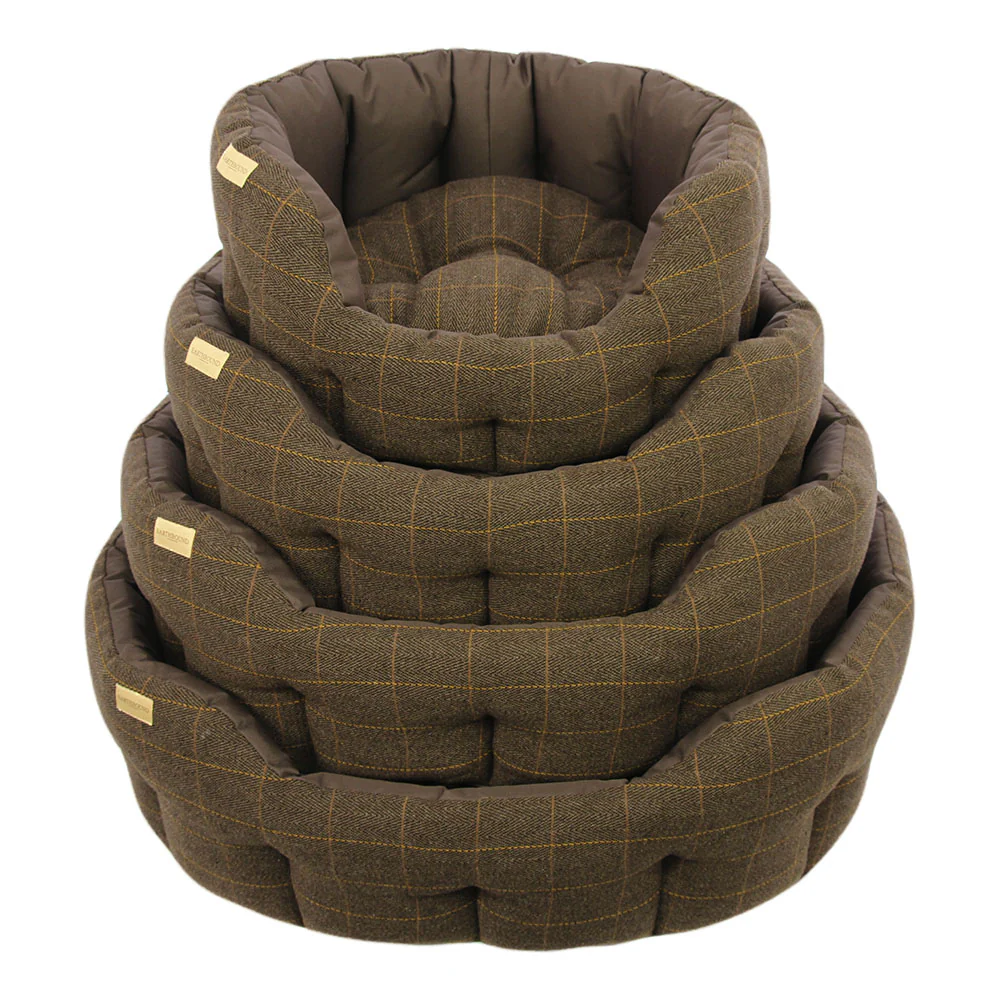 Earthbound Dog Beds Waterproof Tweed M