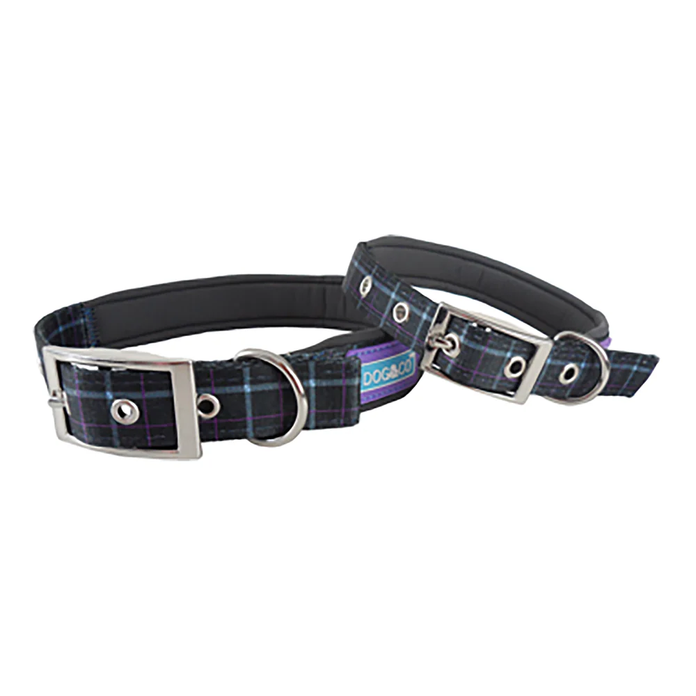 Hem & Boo Country Check Dog Collar