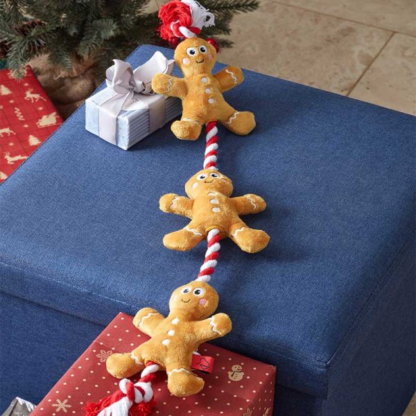 Smart Garden Xmas Tugga Gingerbread Dog Toy