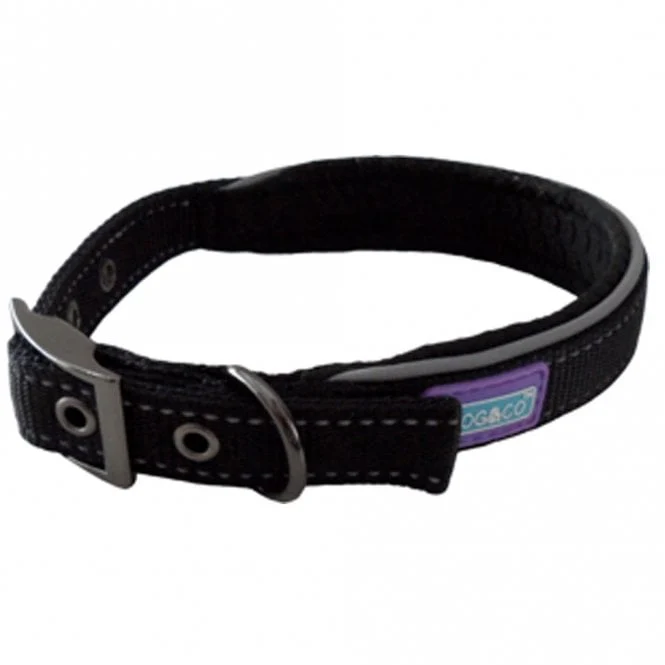 Hem & Boo Reflective Padded Dog Collar