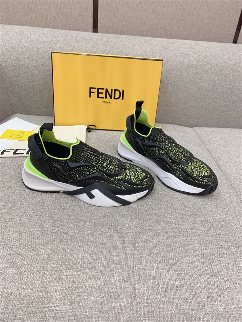 Reviews fendi new Flow knitted sneakers Replica