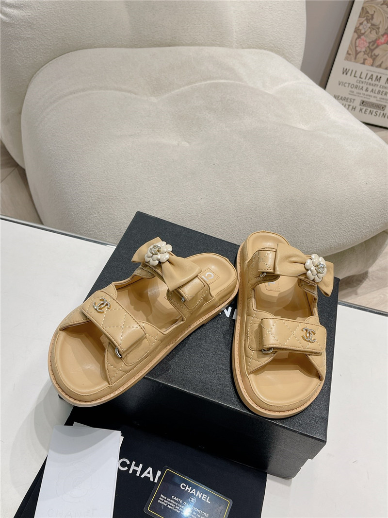 Chanel beach sandals on sale