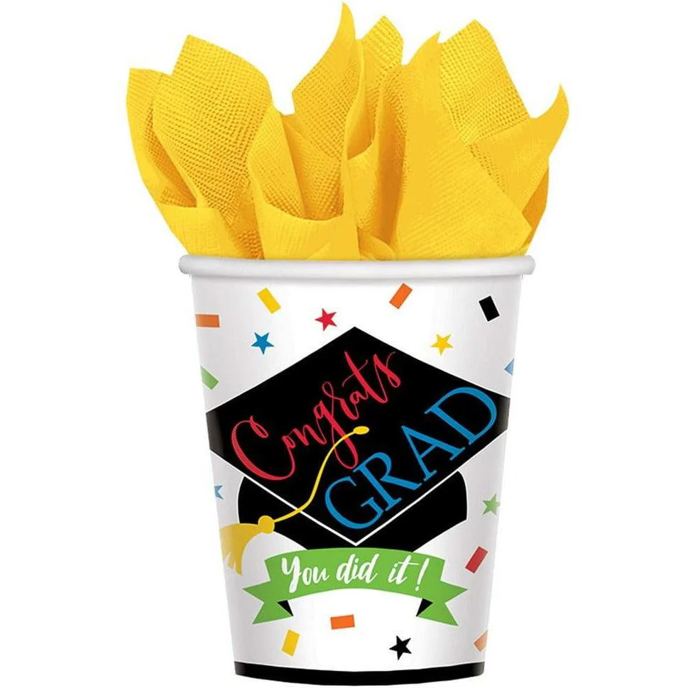 Graduation 100% Done Paper Cups 9 ounce 50ct