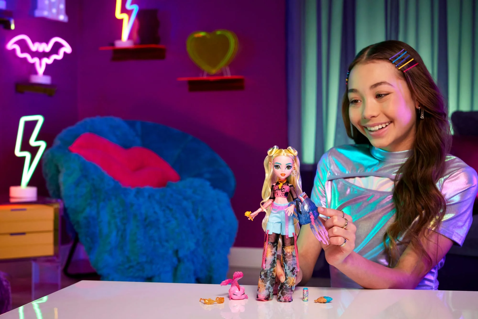 Monster High Lagoona Blue Fashion Doll With Pet Neptuna And Accessories