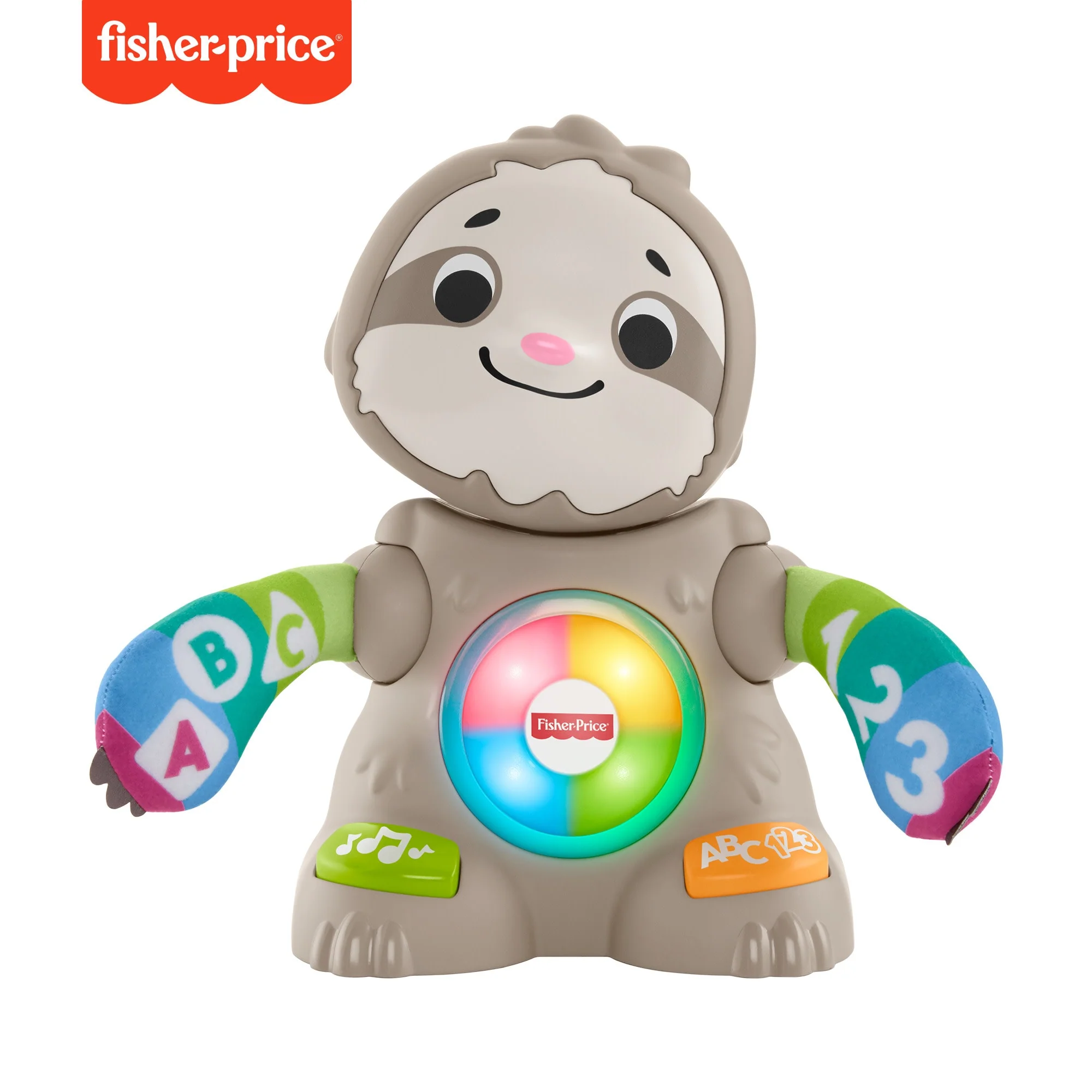 Fisher-Price Linkimals Smooth Moves Sloth Baby Electronic Learning Toy With Lights & Music