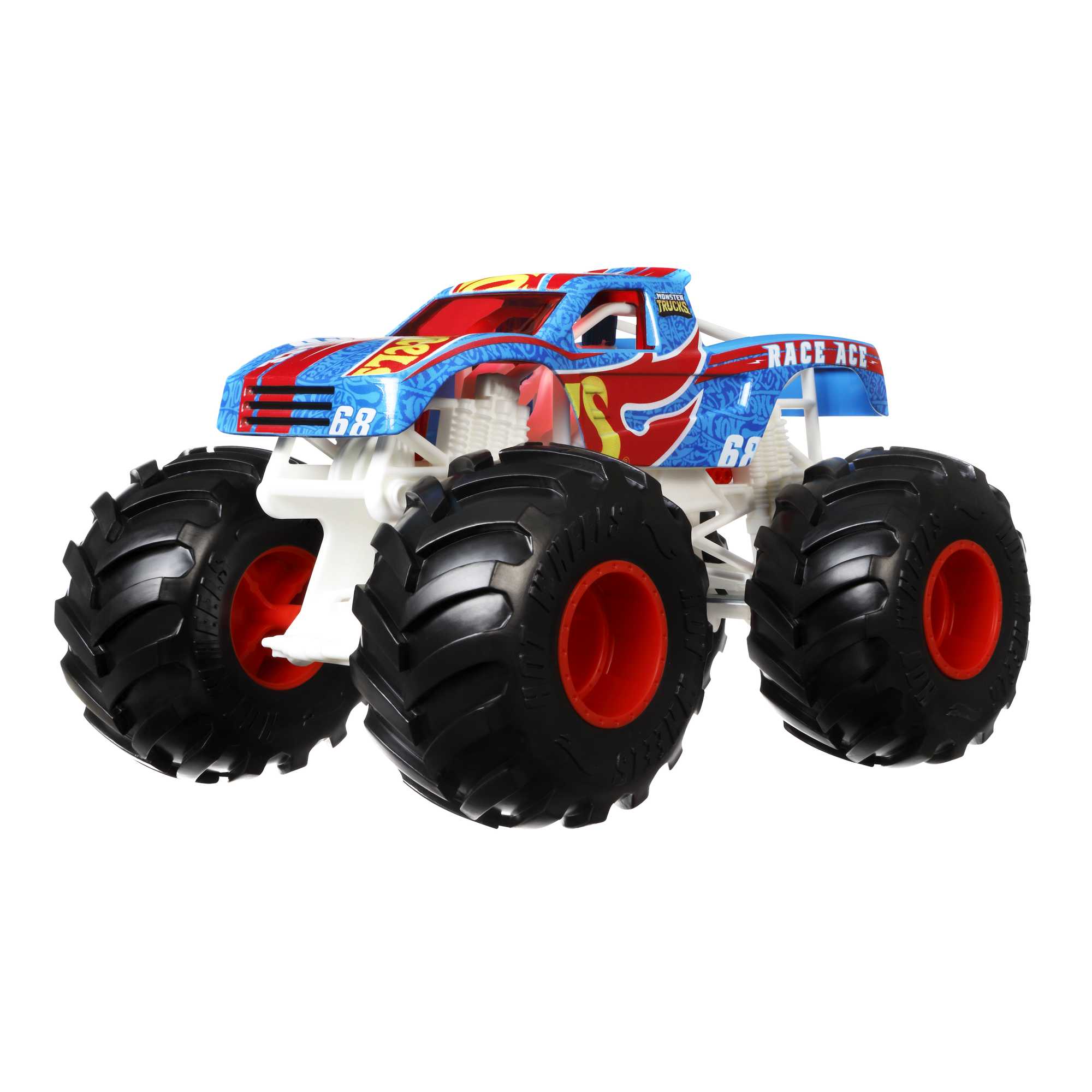 Hot Wheels Monster Trucks Vehículo de Juguete Race Ace Escala 1:24