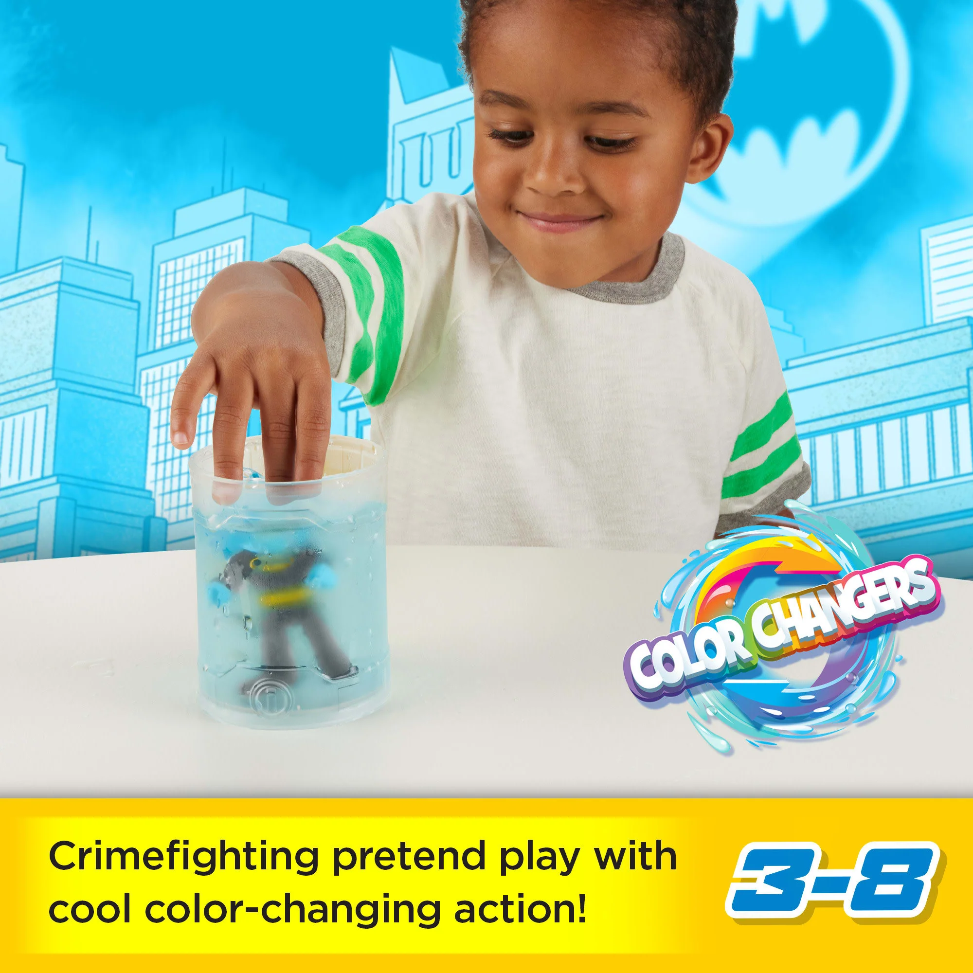 Imaginext DC Super Friends Batman Figure Set With Mr. Freeze And Color-Changing Action