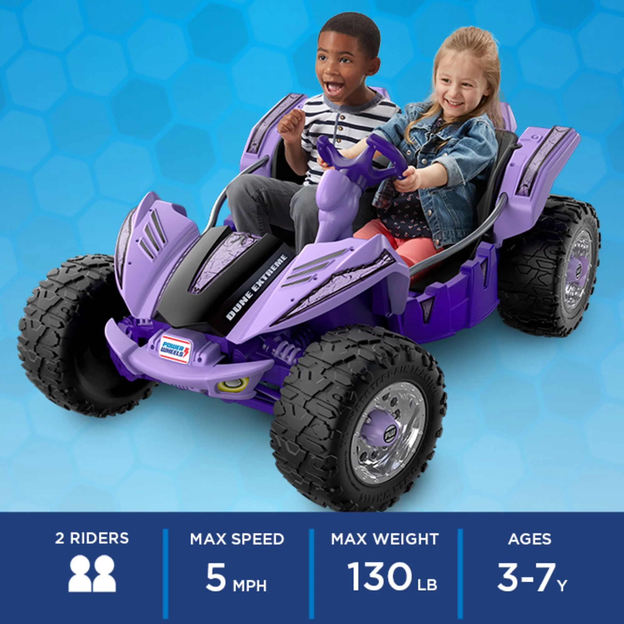 Power Wheels Dune Racer Extreme Ride-On Vehicle - Purple
