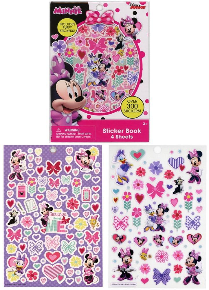 Minnie Sticker Book With Puffy Stickers 4 Sheet 5.5x.10x8.25