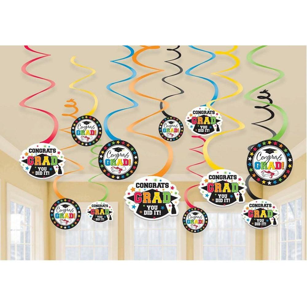 Graduation Multi Color Swirls Value Pack