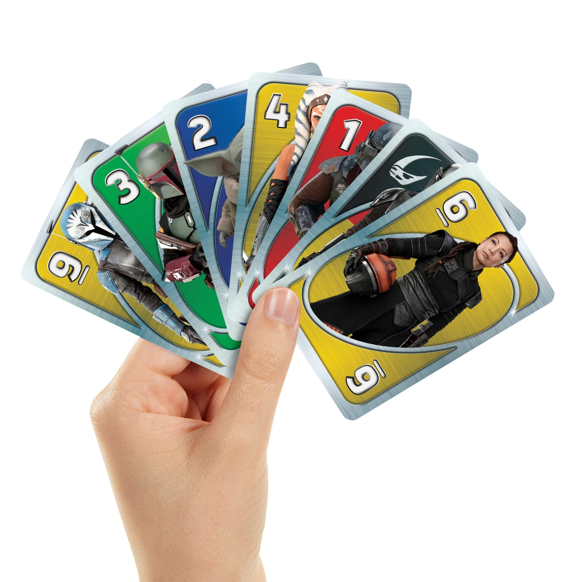 UNO Star Wars The Mandalorian Card Game For Kids & Family, 2-10 Players, Ages 7 Years & Older