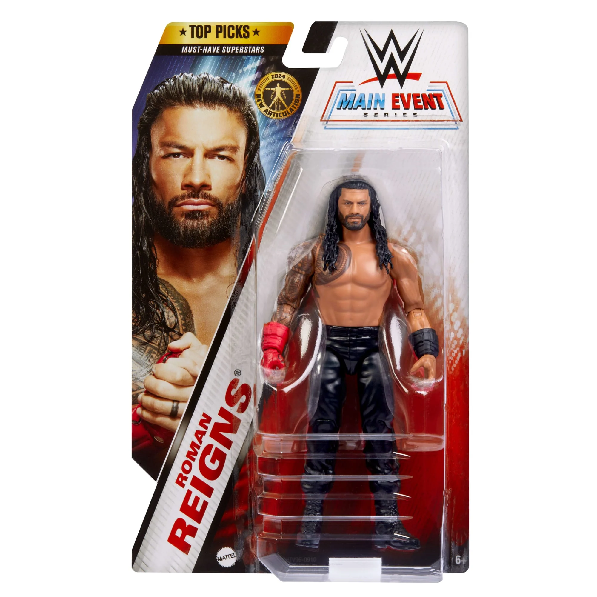 WWE Top Picks Roman Reigns Action Figure, 6-Inch Collectible Superstar With Articulation