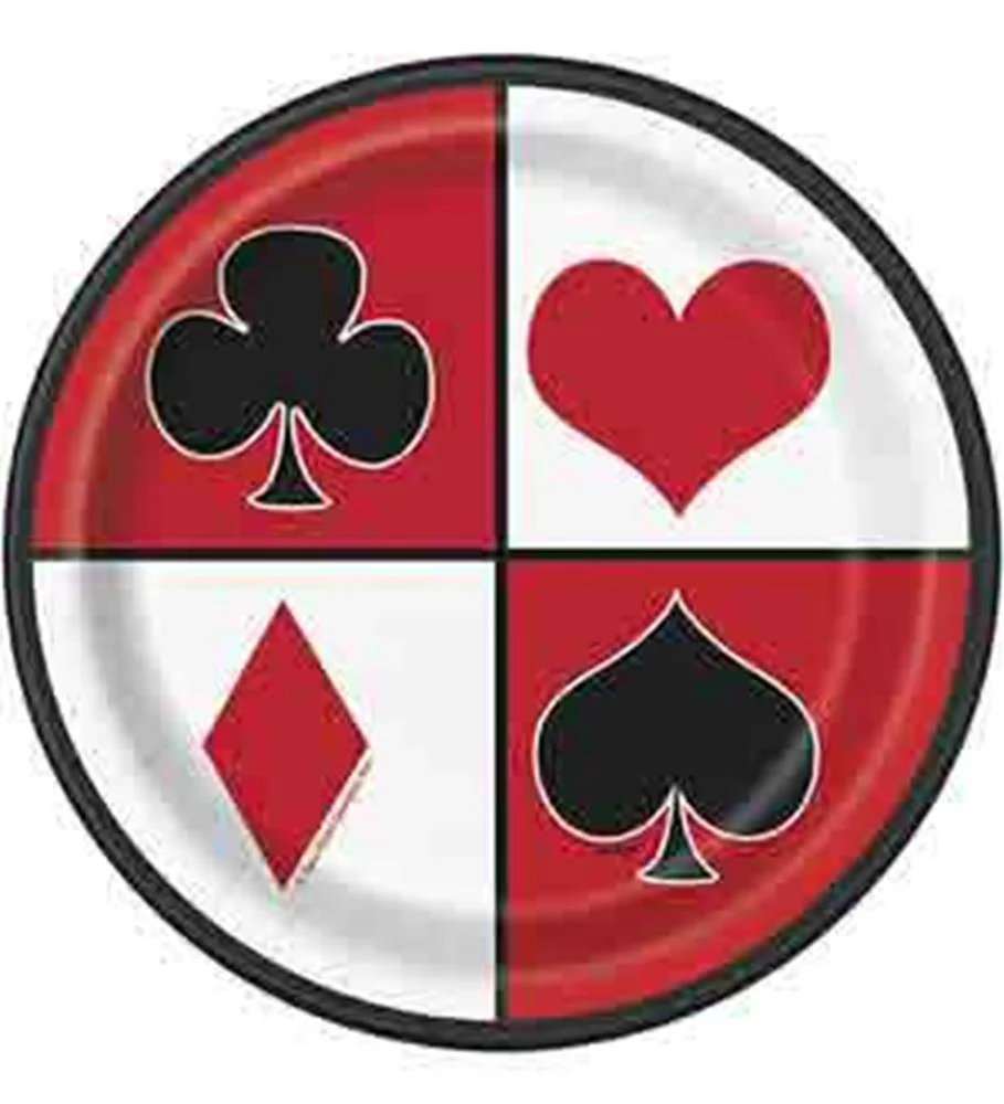 Casino Party Plate (S) 8ct