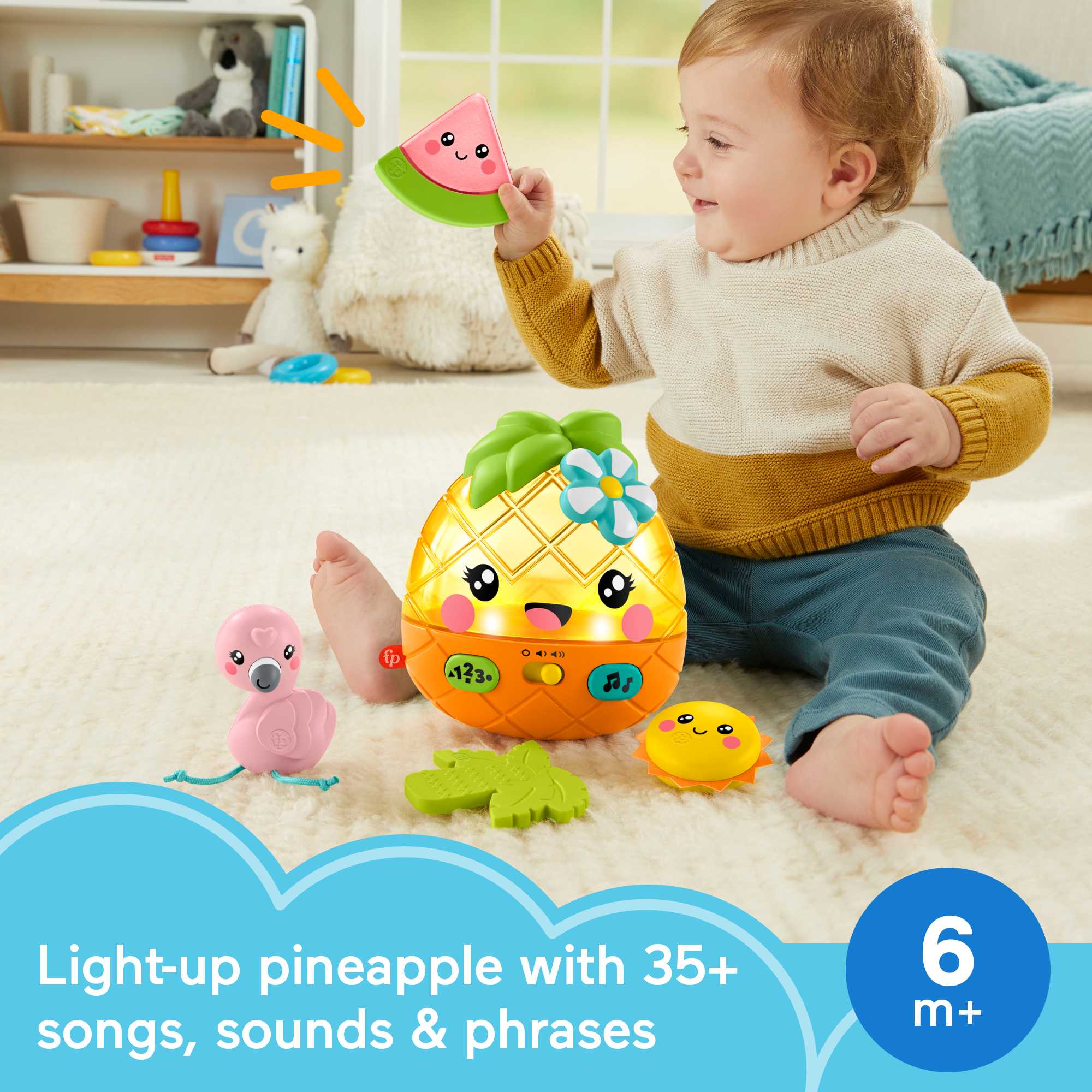 Fisher-Price Paradise Pals Magical Lights & Tunes Pineapple