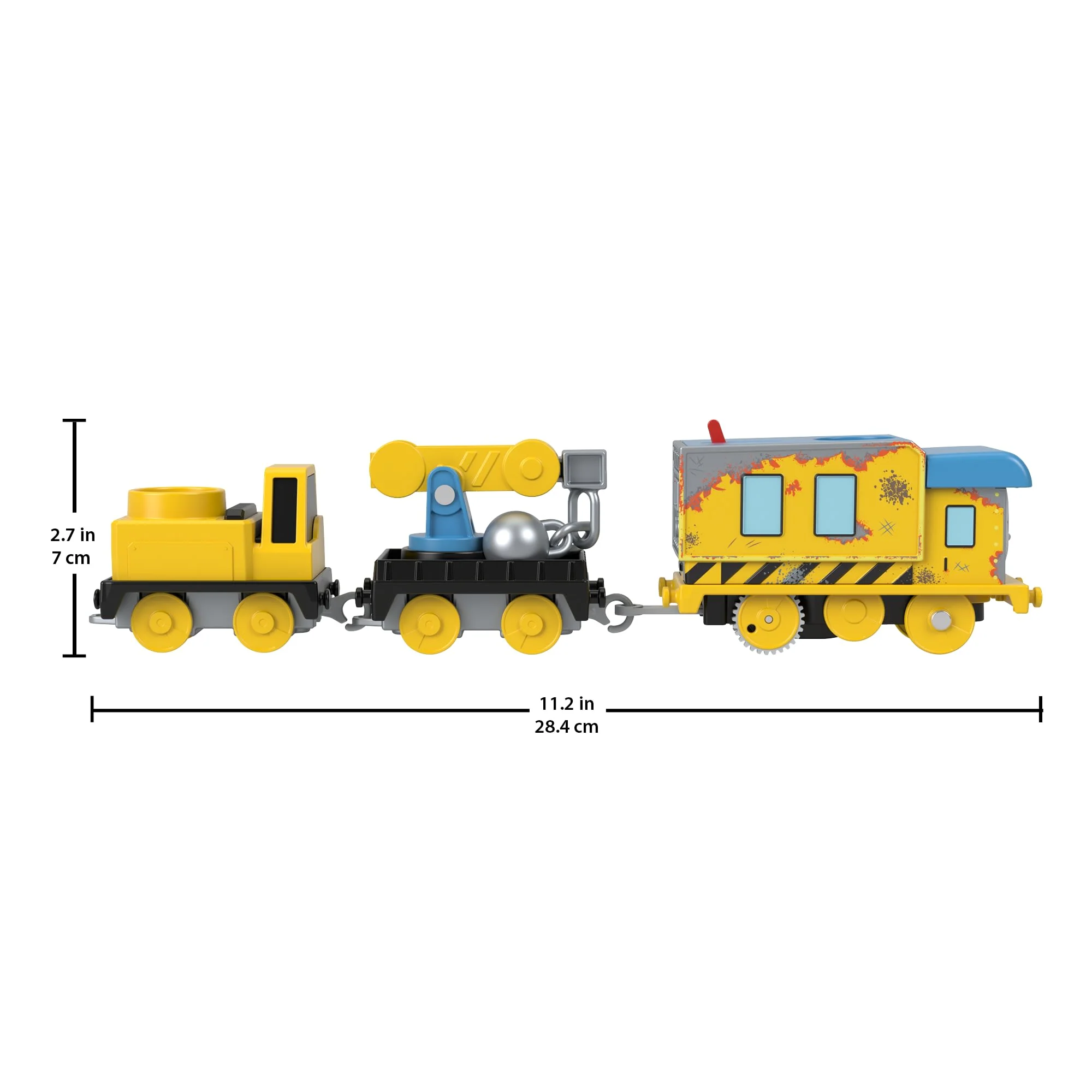 Thomas & Friends Wreck ‘n Roll Carly The Crane Motorized Toy Train With Wrecking Ball For Kids