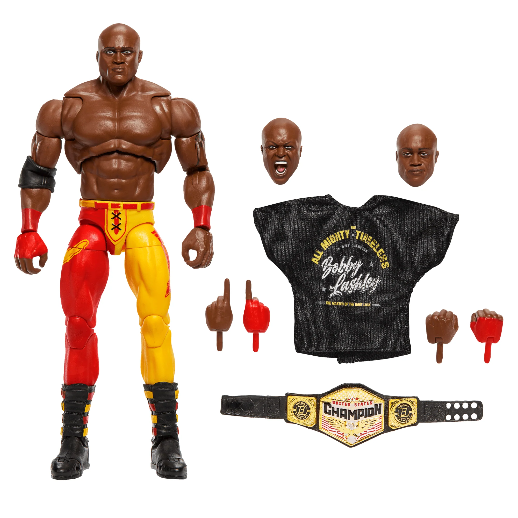 WWE Ultimate Edition Bobby Lashley Action Figure & Accessories Set, 6-inch Collectible, 30 Articulation Points