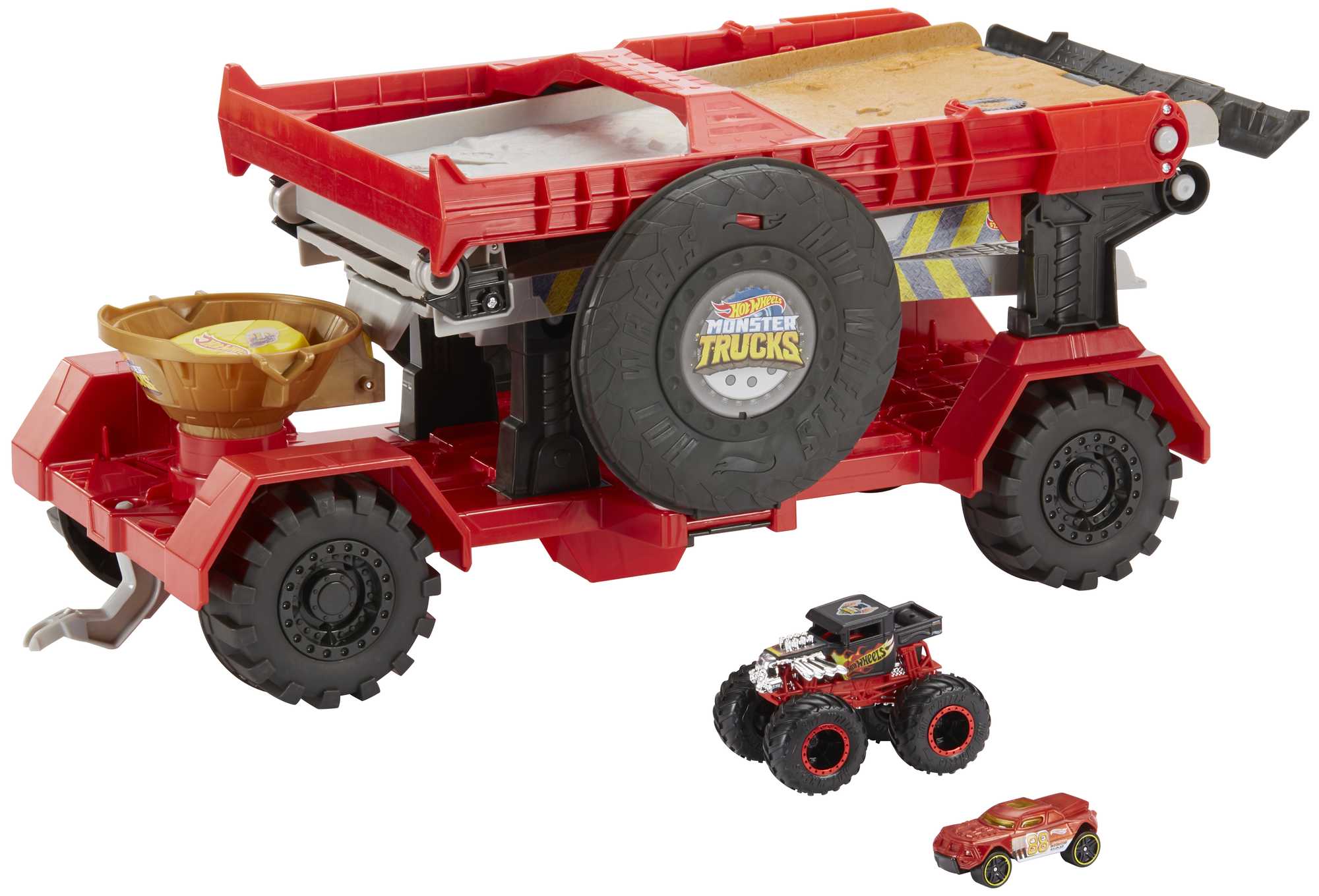 Hot Wheels Monster Trucks Coffret de Jeu Course de descente