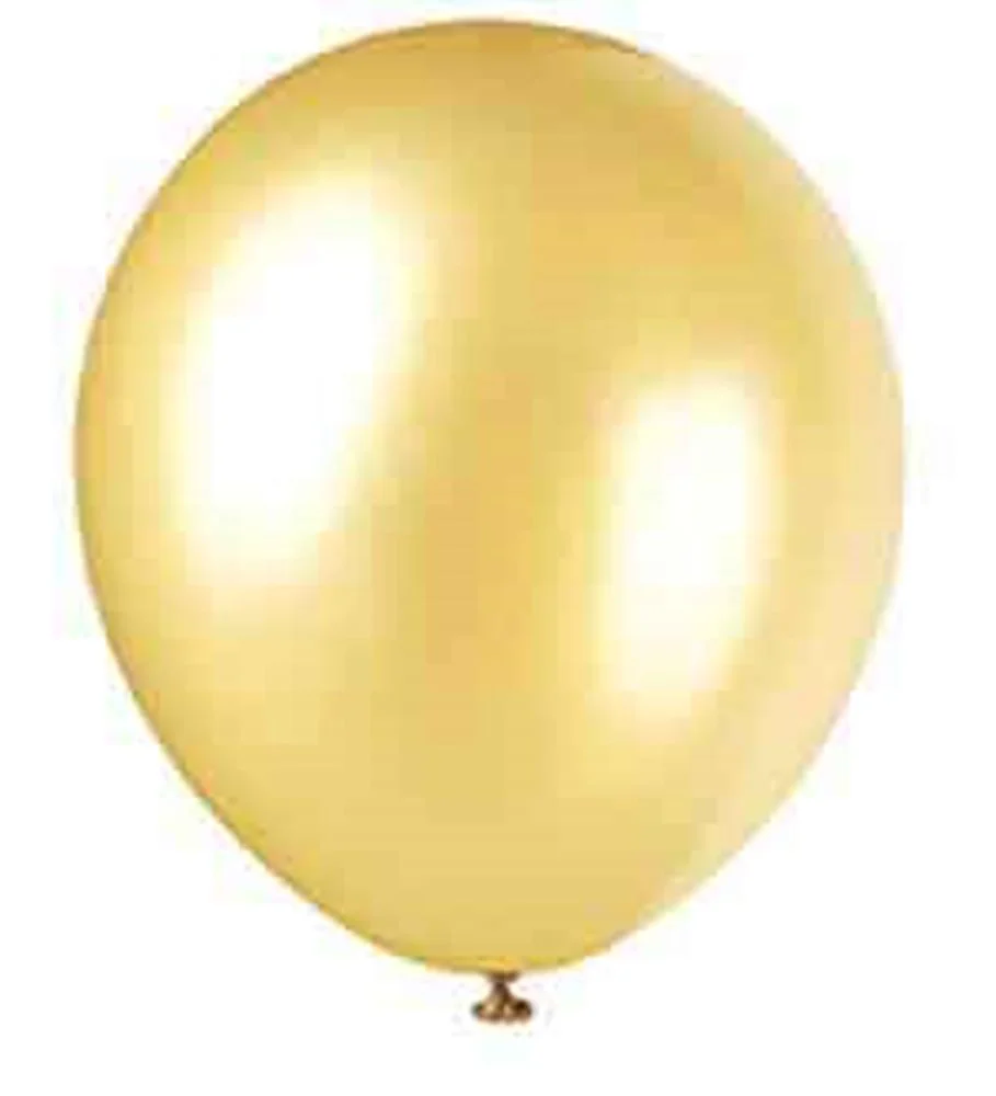 Pearl Gold 12 inch Latex Balloon 8ct