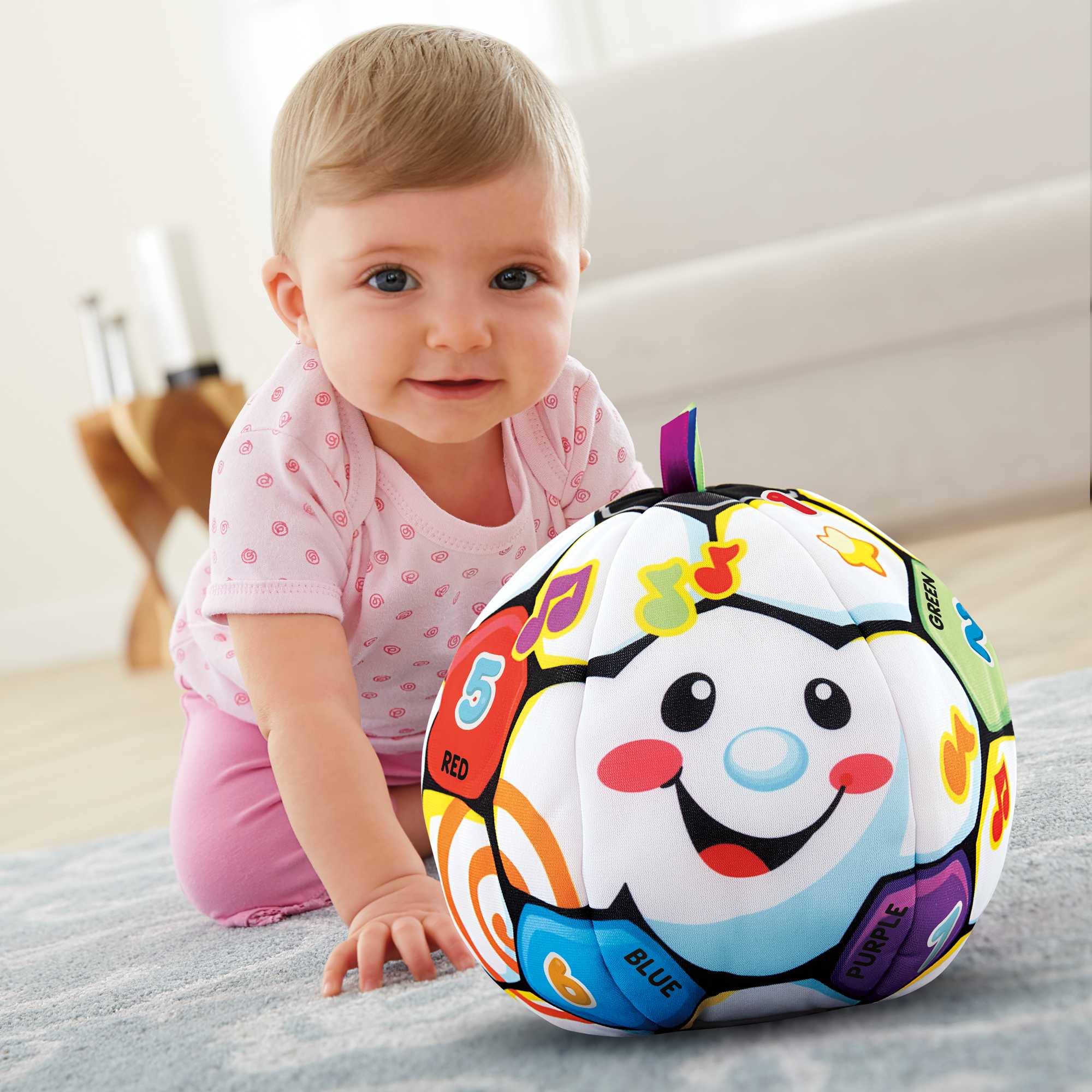Fisher-Price Laugh & Learn Singin' Soccer Ball Plush Musical Learning Toy For Infant & Toddler