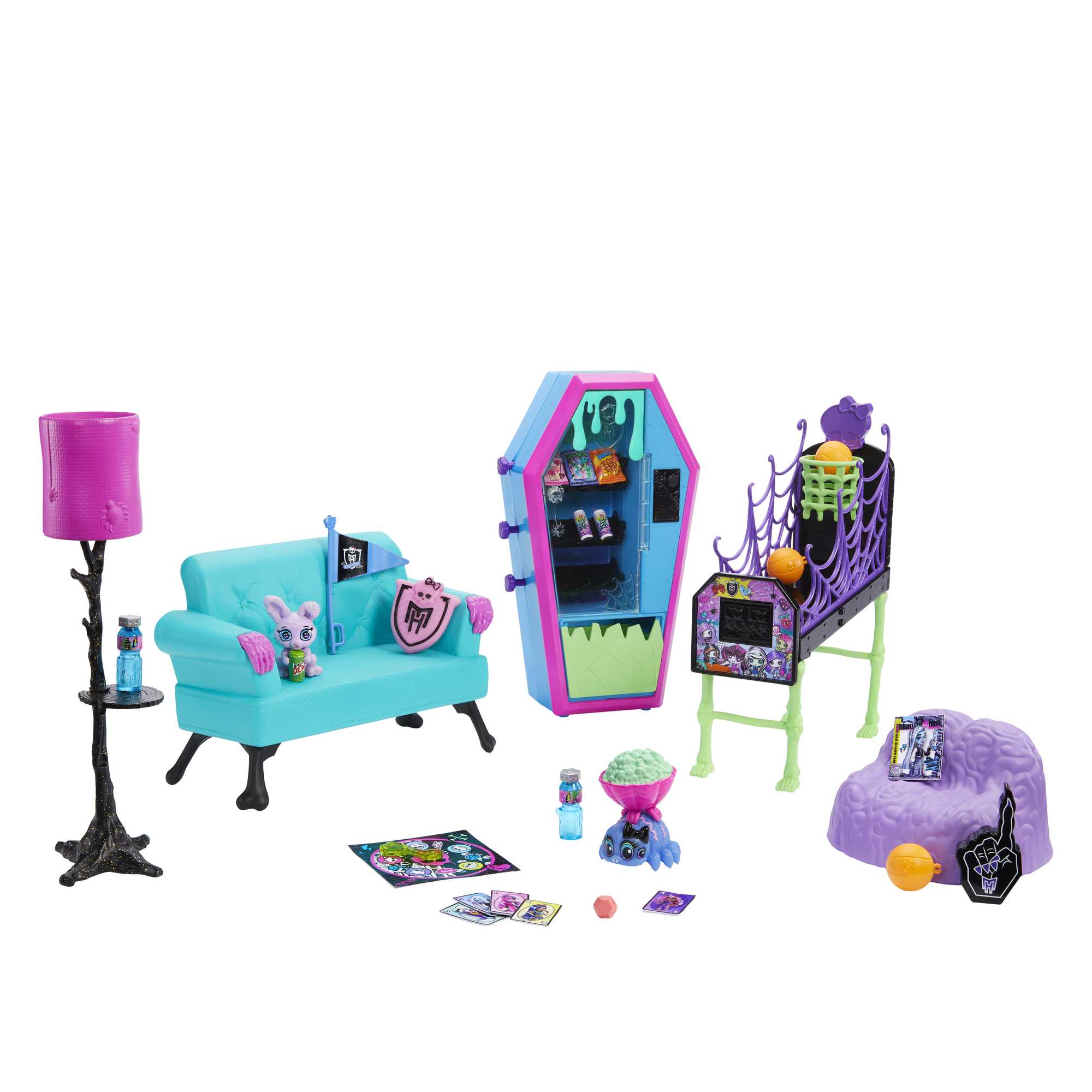 Monster High Student Lounge Playset, Furniture And Accessories