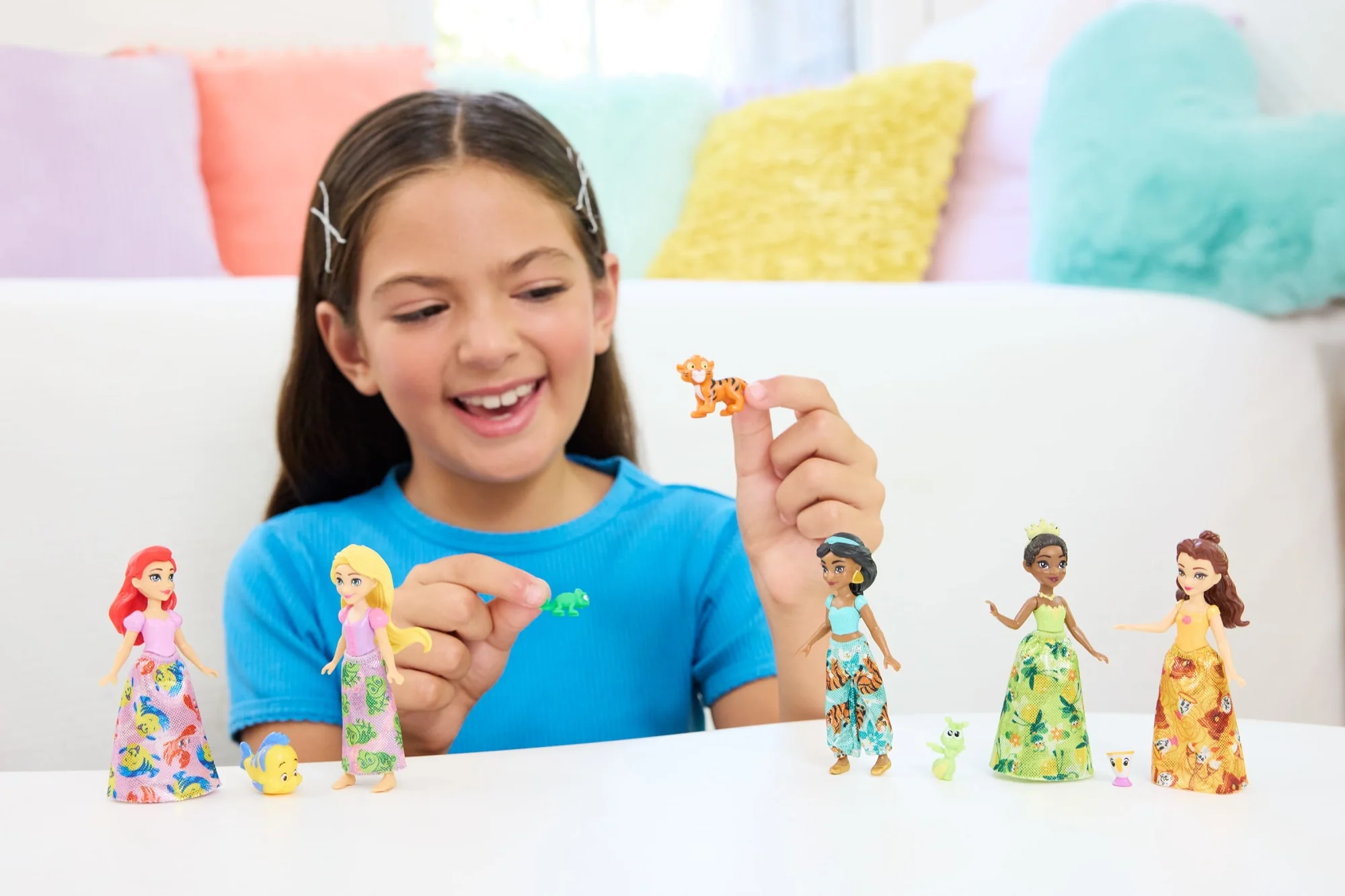 Princesses Disney Coffret 5Poupées et 5Fig. Princesses et Amis