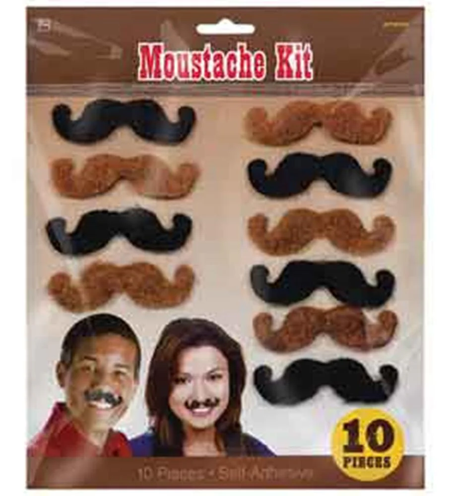 Western Mustaches 10ct