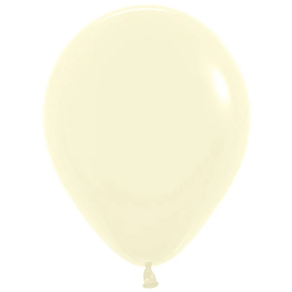 Sempertex Pastel Matte 12in Yellow Latex Balloon 50ct
