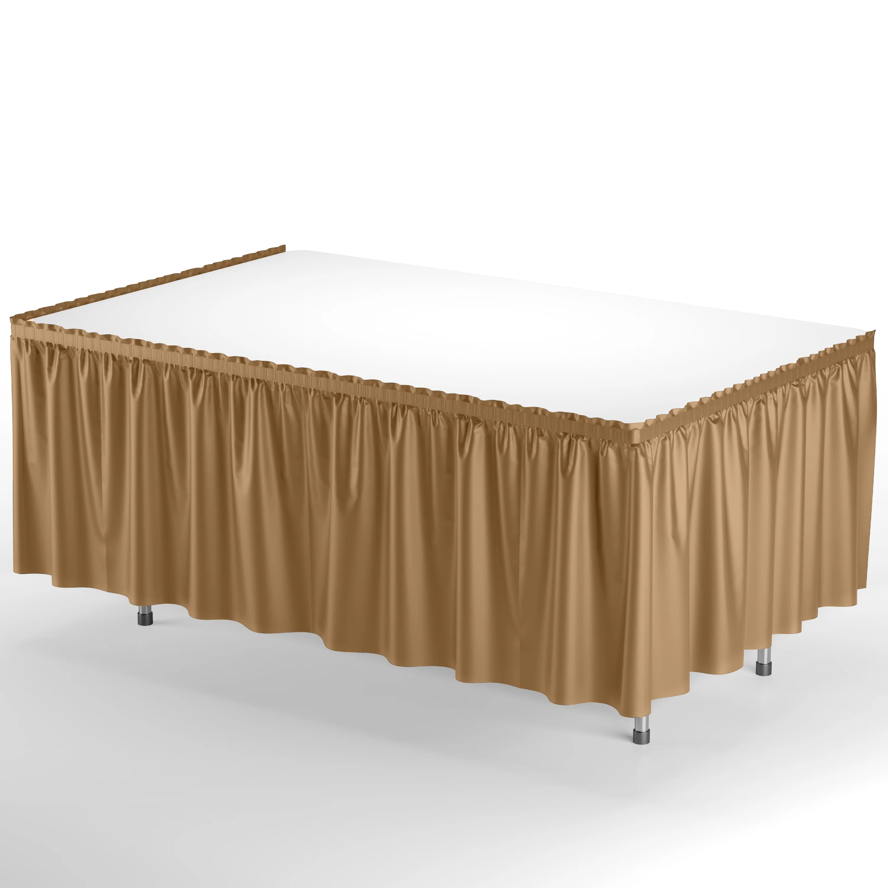 Gold Plastic Table Skirt