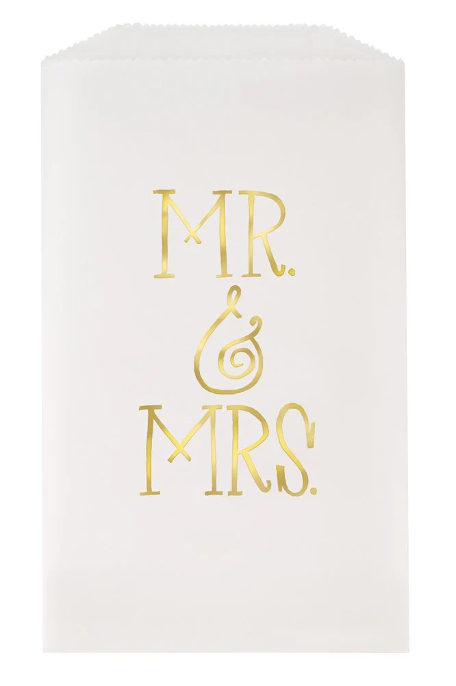 Mr Mrs Wedding Treat Bag 8ct