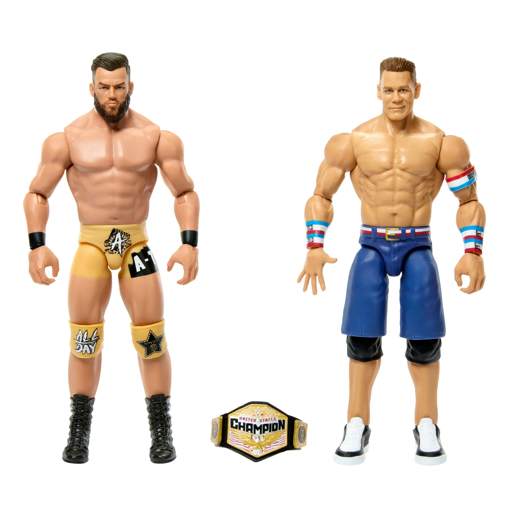 WWE Championship Showdown John Cena vs Austin Theory 2-Pack Action Figures & Accessory