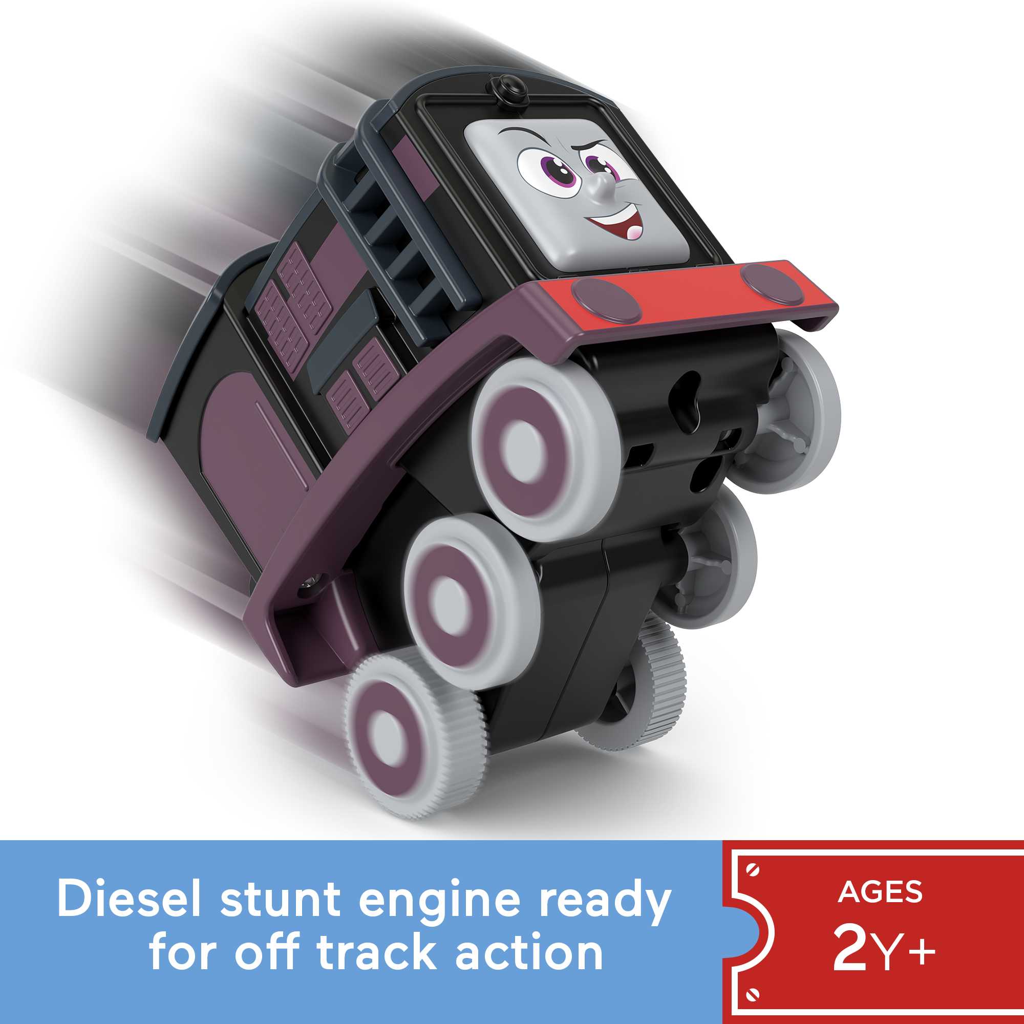 Thomas & Friends Press ‘n Go Stunt Engine Diesel Racing Toy Train For Preschool Kids