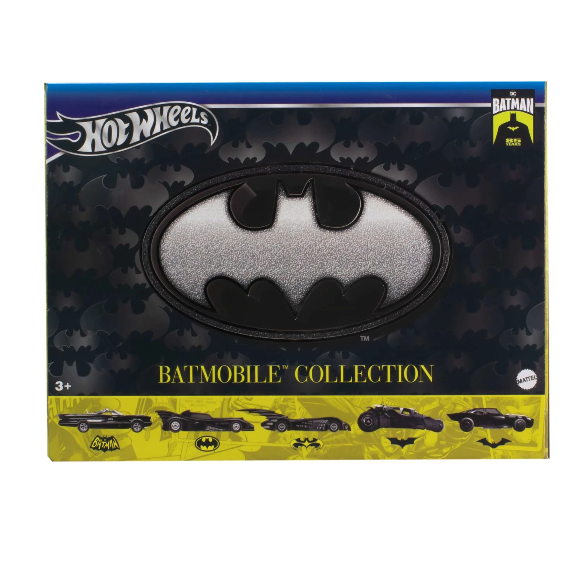 Hot Wheels Batman 85Th Anniversary 5-Pack Of Toy Vehicles, 5 Different Batmobile Replicas