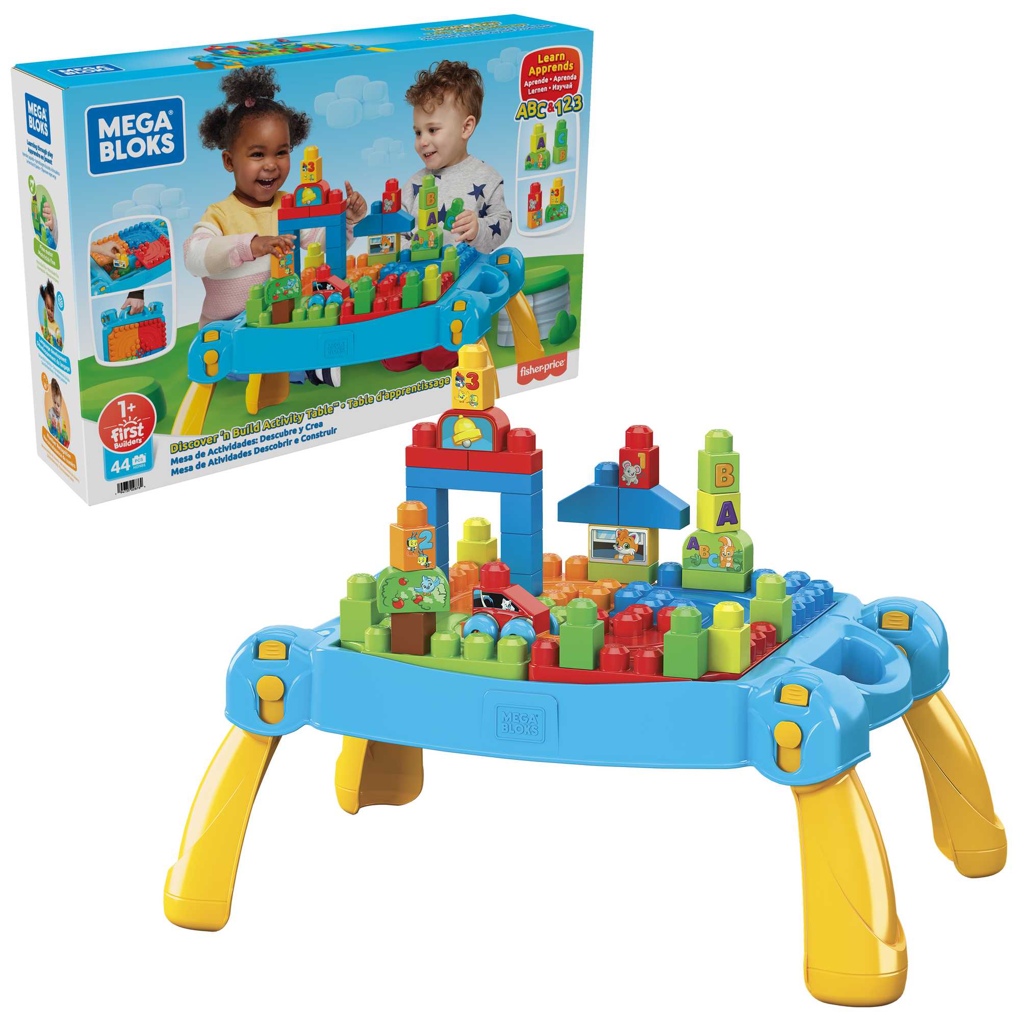 MEGA Bloks First Builders Discover 'n Build Activity Table, 41 Pieces