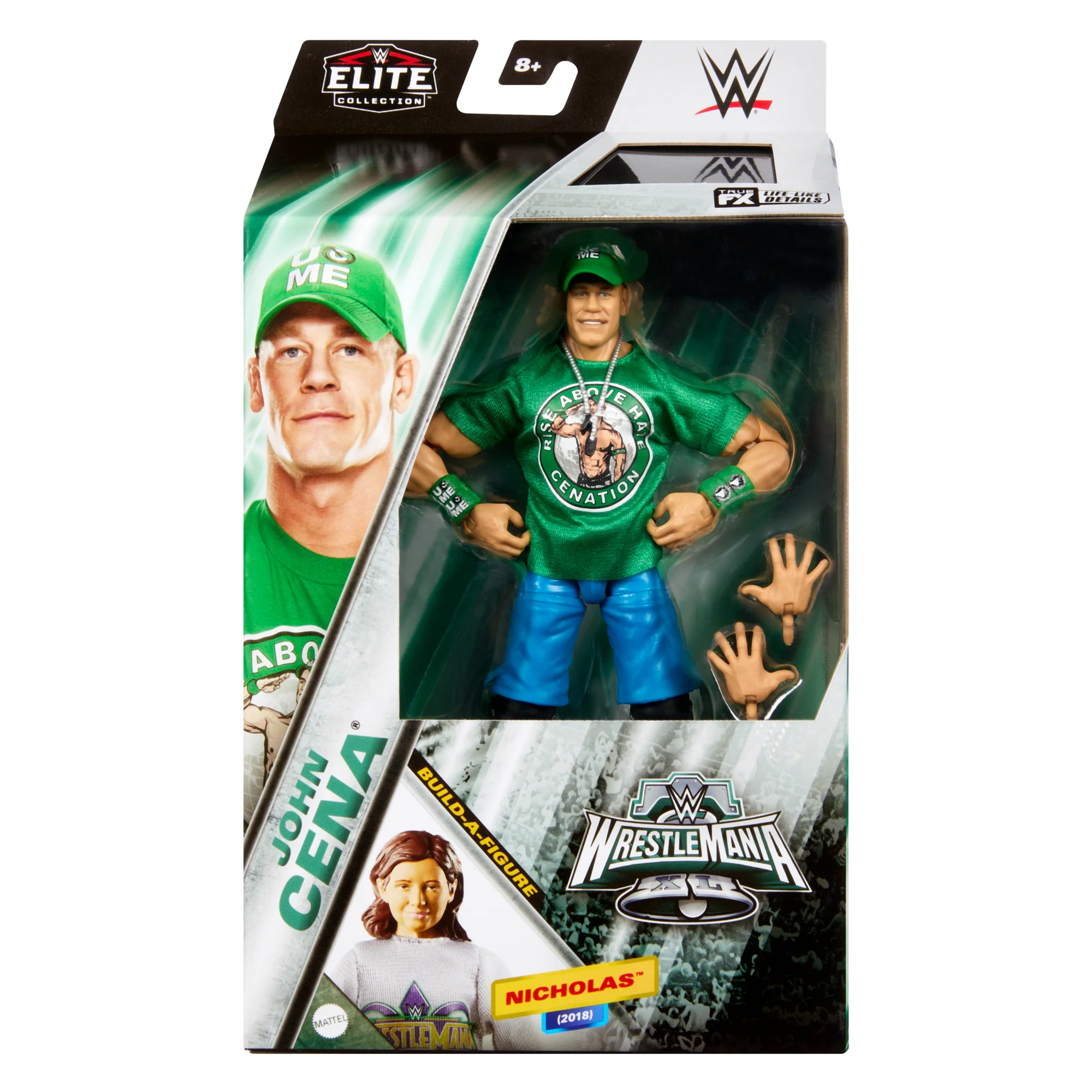 WWE Wrestlemania Elite Collection John Cena Action Figure With Build-A-Figure