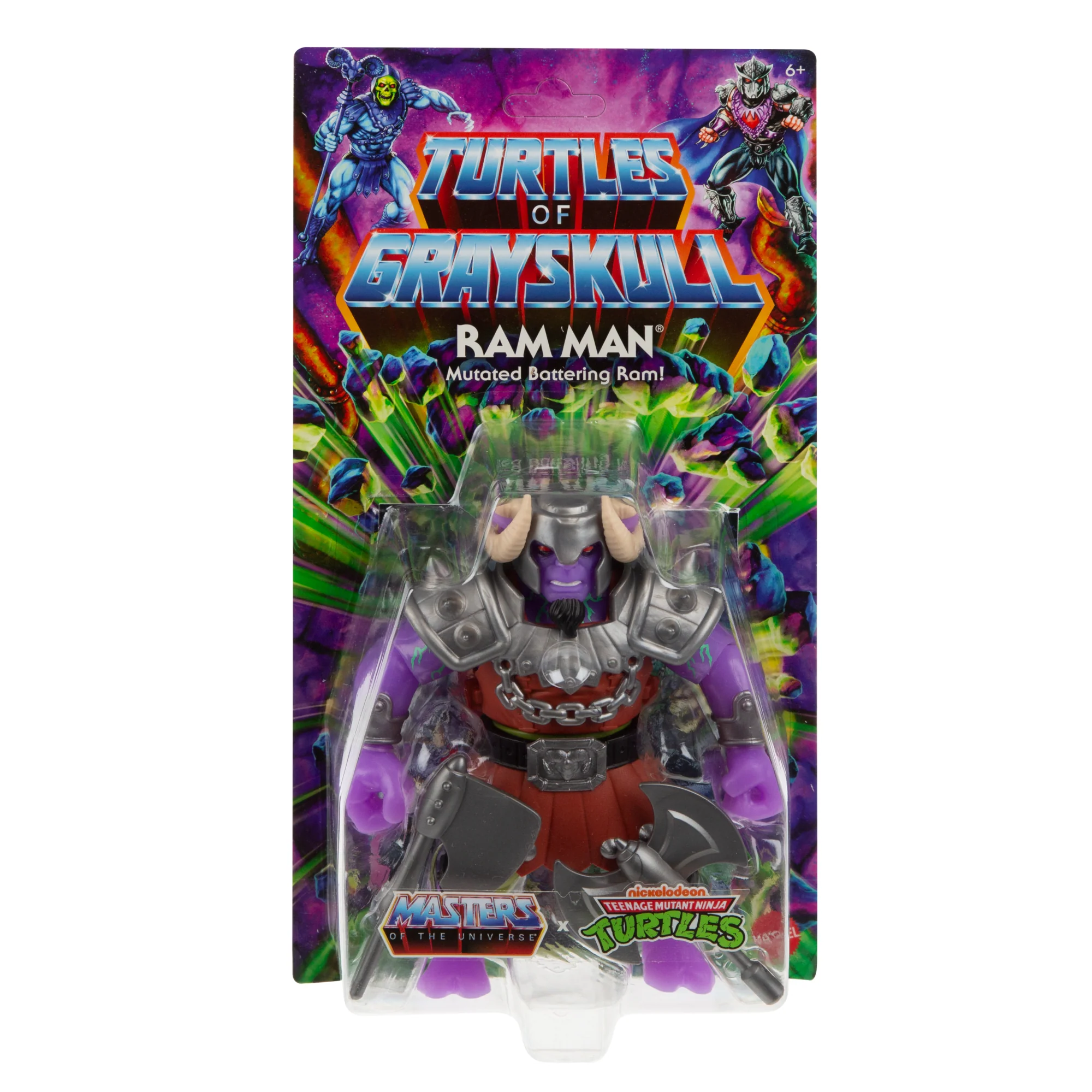 Masters Of The Universe Origins Turtles Of Grayskull Ram Man Action Figure Toy
