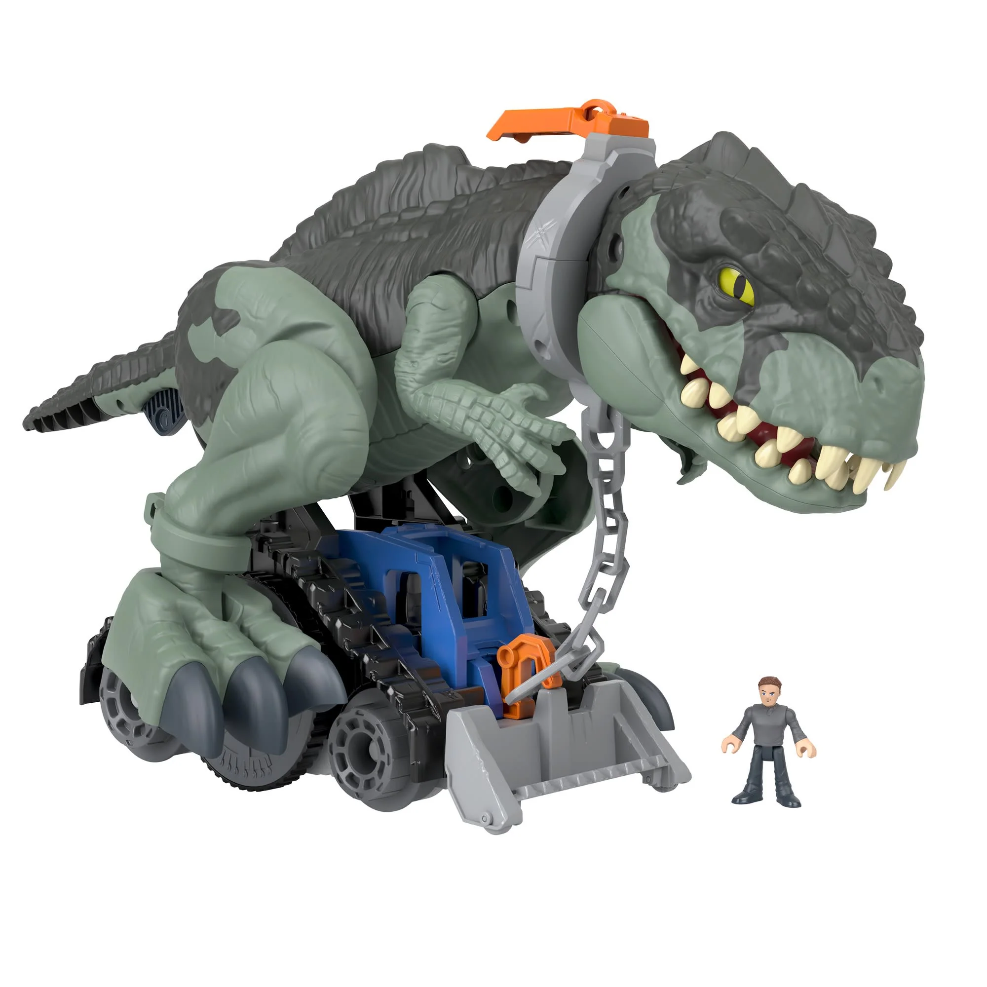 Imaginext Jurassic World Dominion Giga Dinosaur Toy With Lights & Sounds, MEGA Stomp & Rumble