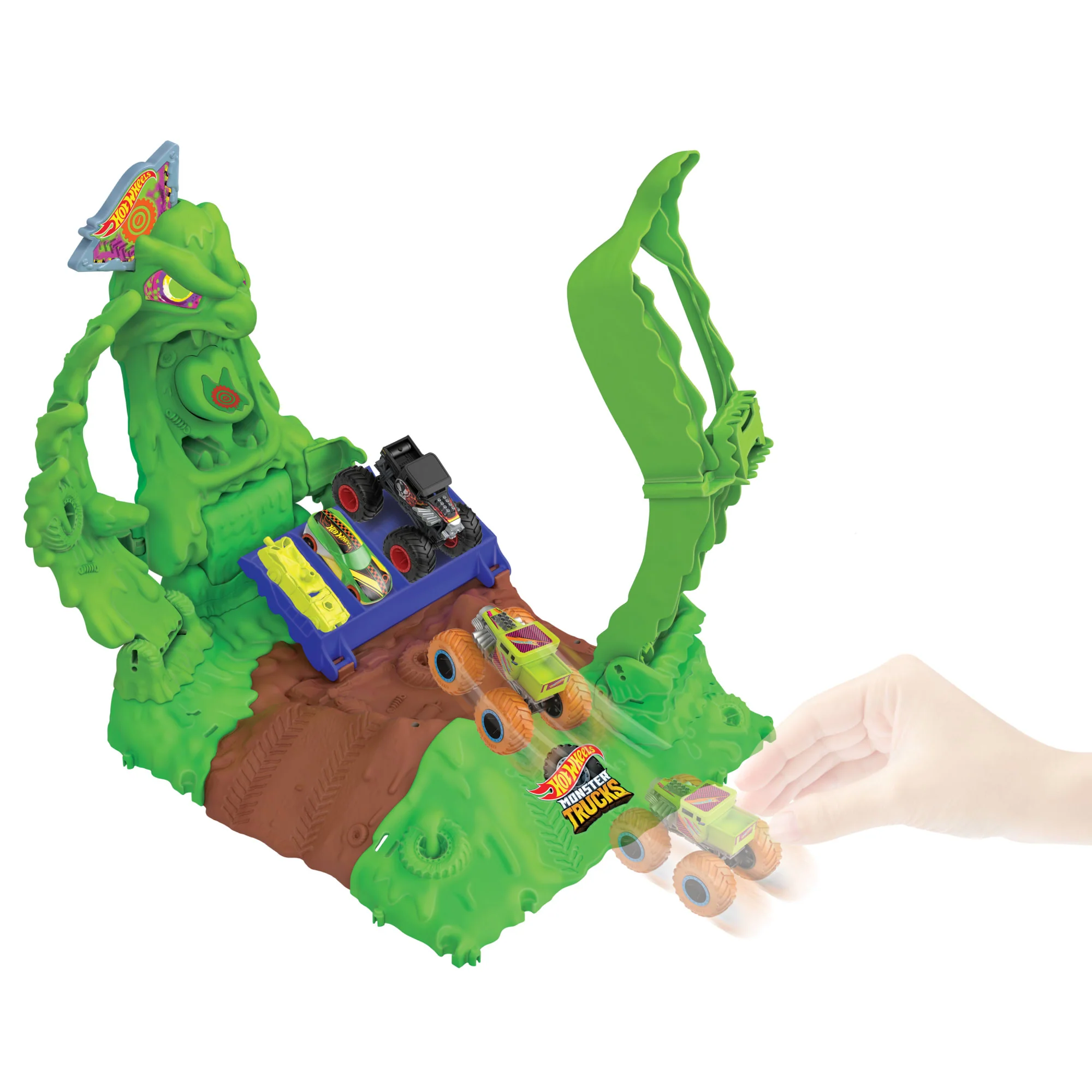 Hot Wheels – Mt Arena Smashers Phosphorescent Coffret Gunkster