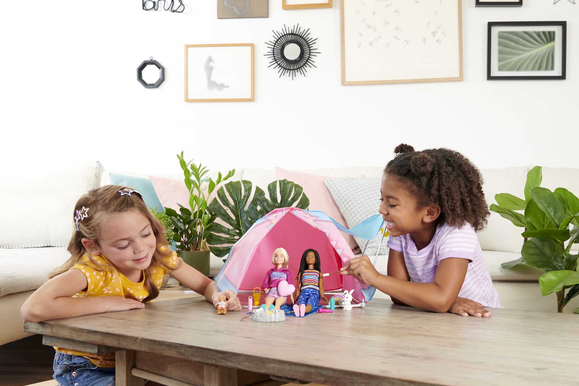 Barbie It Takes Two Camping Playset With Tent, 2 Barbie Dolls & Accessories