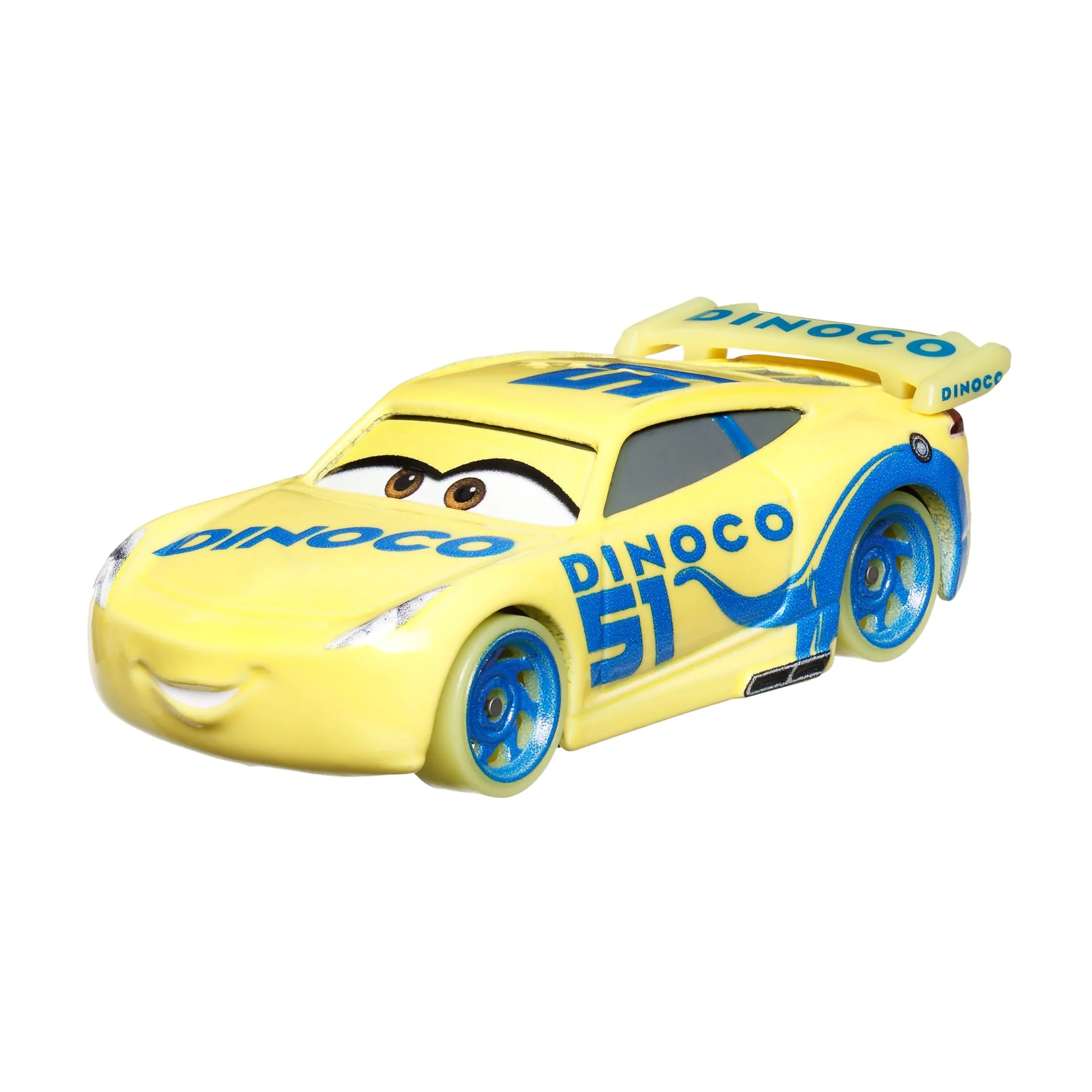 Disney And Pixar Cars Glow Racers Vehicles, Glow-in-The-Dark 1:55 Scale Die-Cast Toy Cars