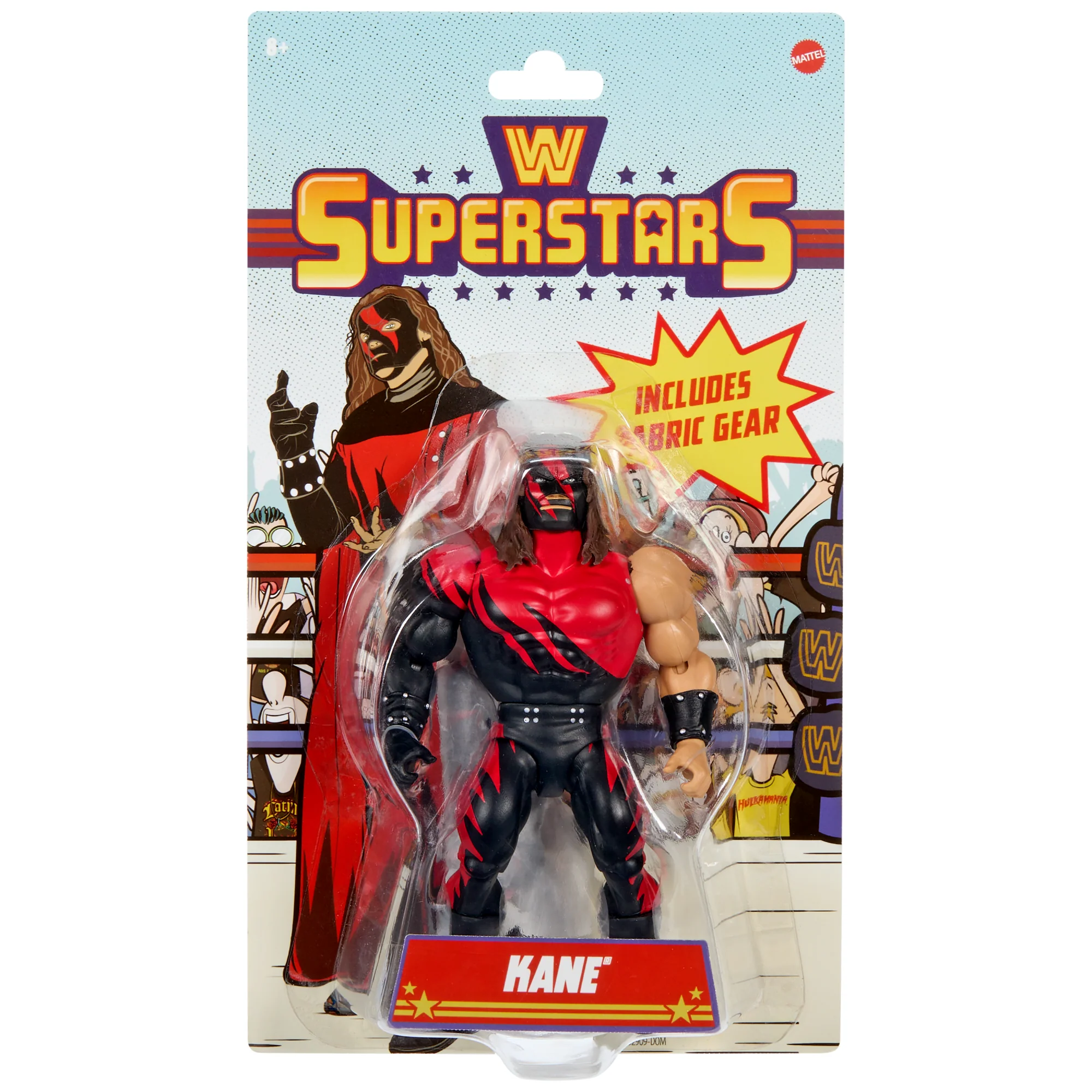 WWE Superstars Kane Action Figure & Accessories Set, 6-inch Retro Collectible With Articulation