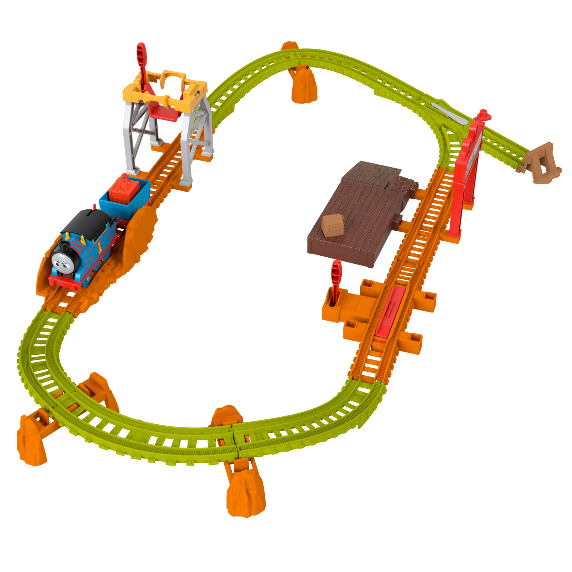 Thomas & Friends Thomas’ Wobble Track Motorized Toy Train & Track Set For Preschool Kids